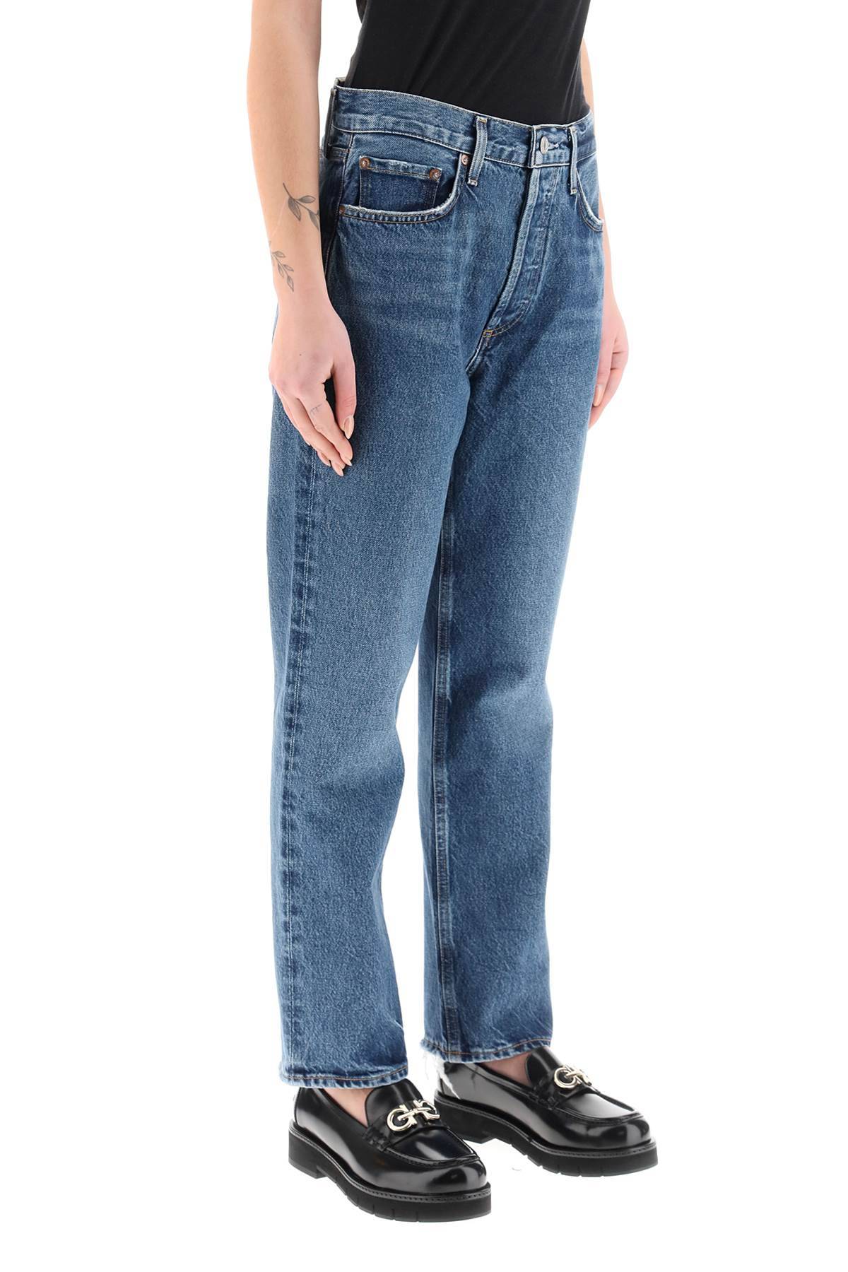 Shop Agolde Lana Crop Regular Jeans In Blue