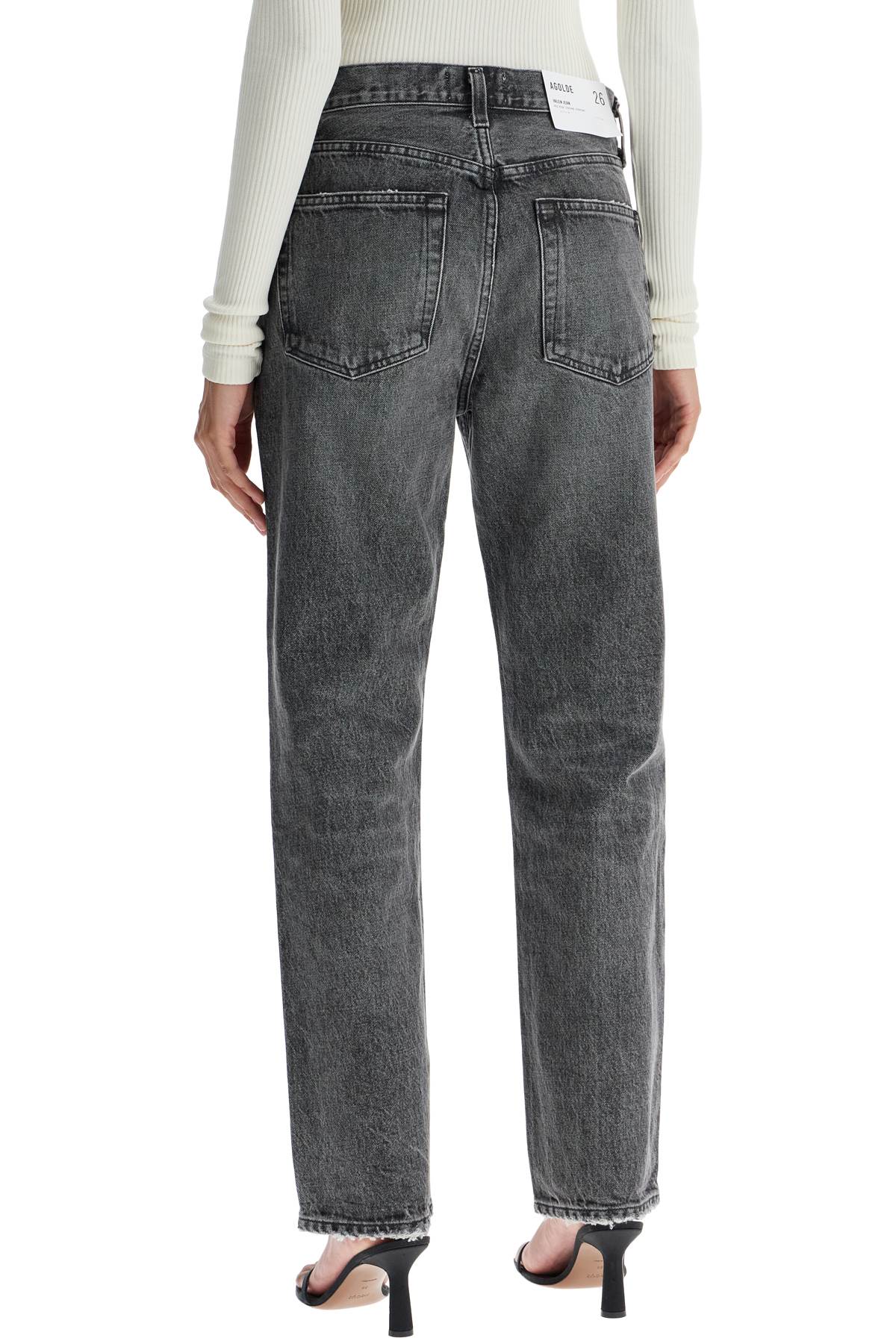 Shop Agolde Vintage Effect Valen Jeans In Grey