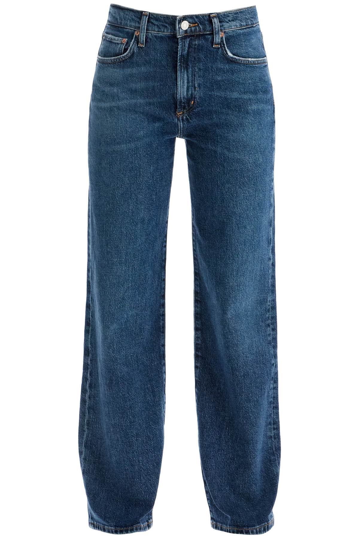 Shop Agolde Straight Harper Jeans For Women In Blue