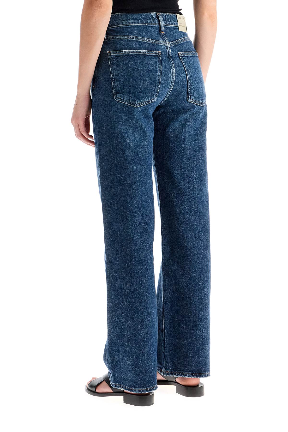 Shop Agolde Straight Harper Jeans For Women In Blue