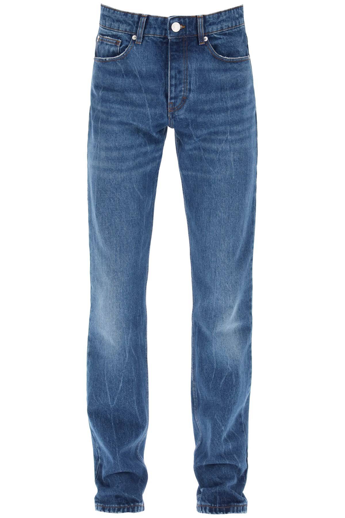 Shop Ami Alexandre Mattiussi Regular Fit Jeans In Blue