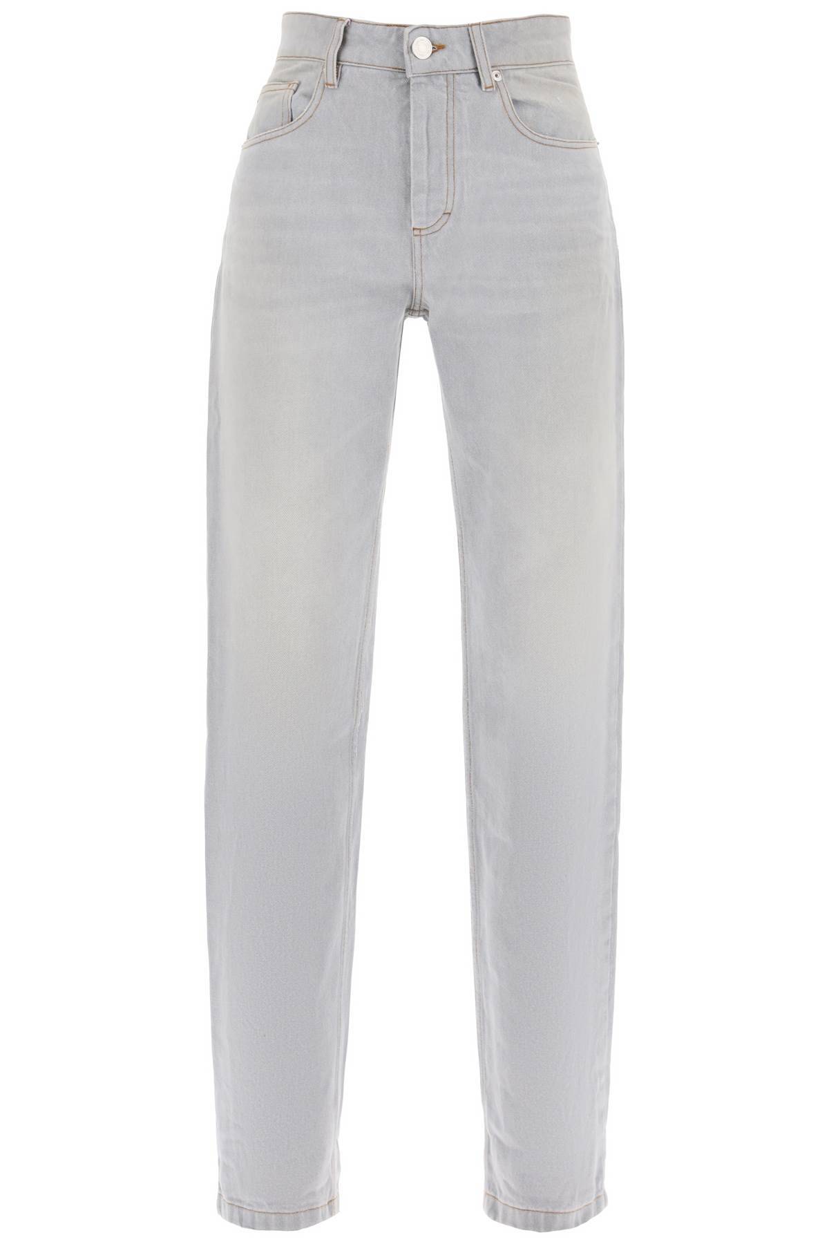 Shop Ami Alexandre Mattiussi Straight Cut Jeans In Grey