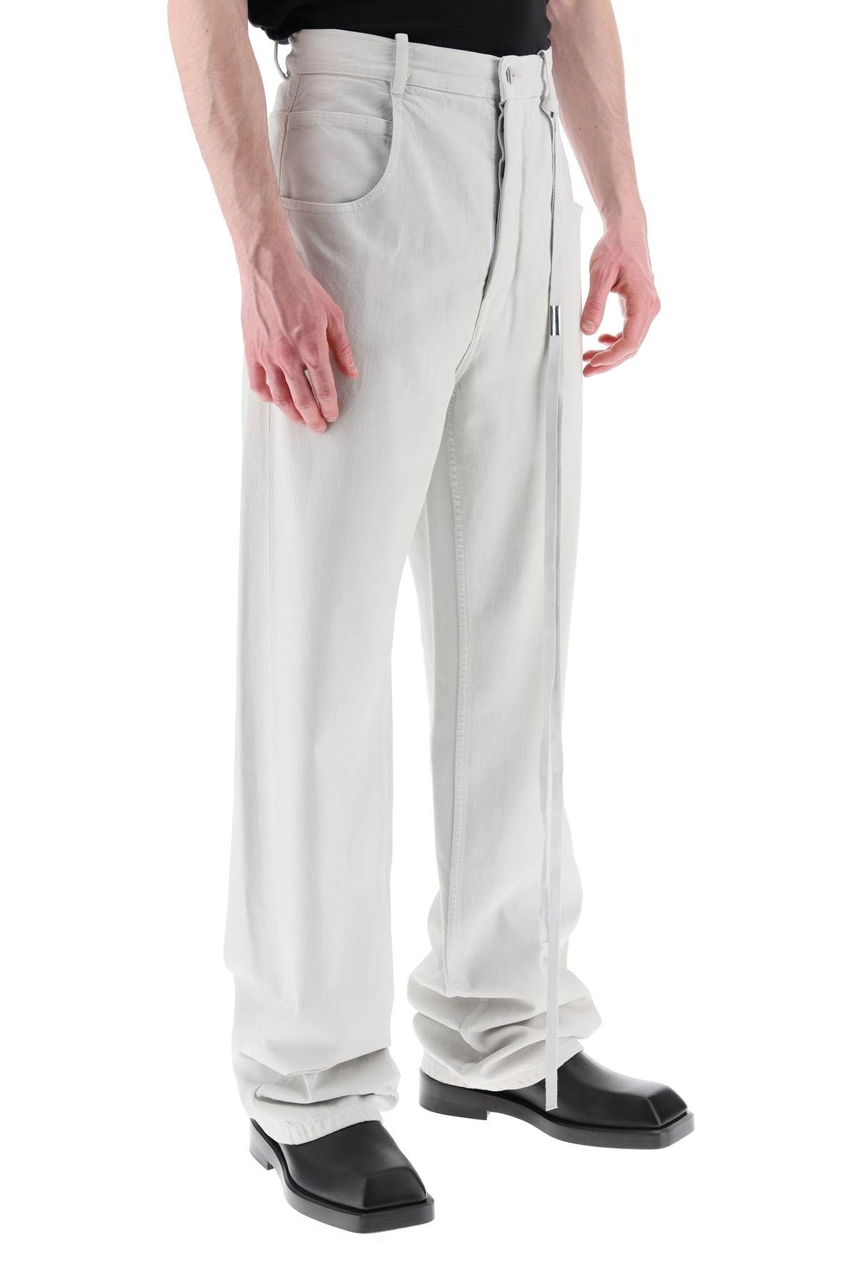 Shop Ann Demeulemeester 'ronald' Fine Pocket Pants In Grey