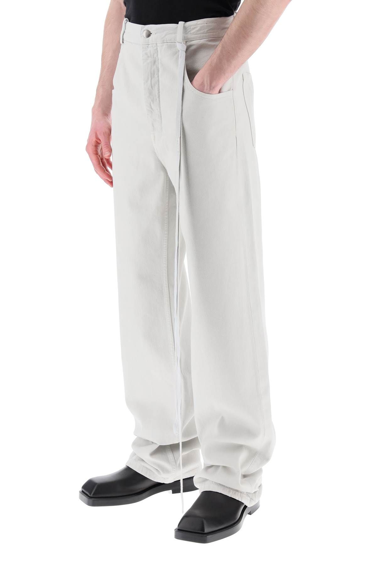 Shop Ann Demeulemeester 'ronald' Fine Pocket Pants In Grey