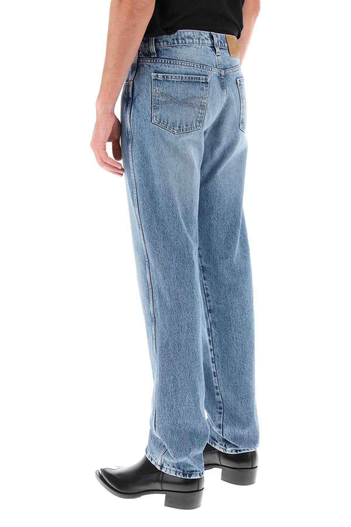 Shop Bally Straight Cut Jeans In Light Blue