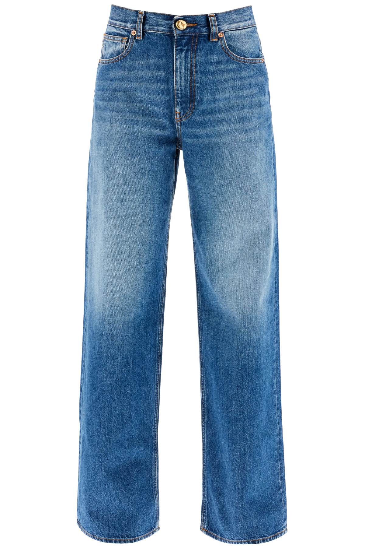 Shop Blazé Milano Wide Leg Jeans In Narida Sapphire Java Style In Blue