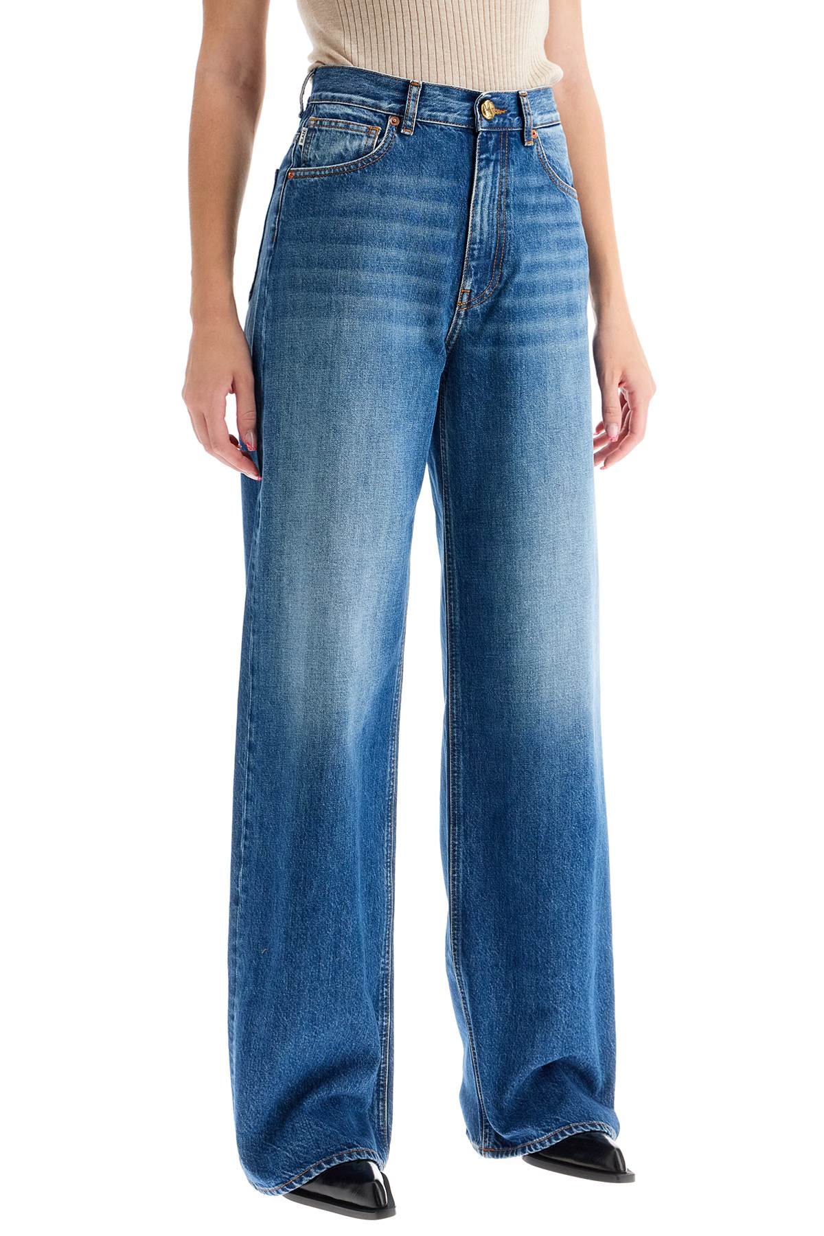 Shop Blazé Milano Wide Leg Jeans In Narida Sapphire Java Style In Blue