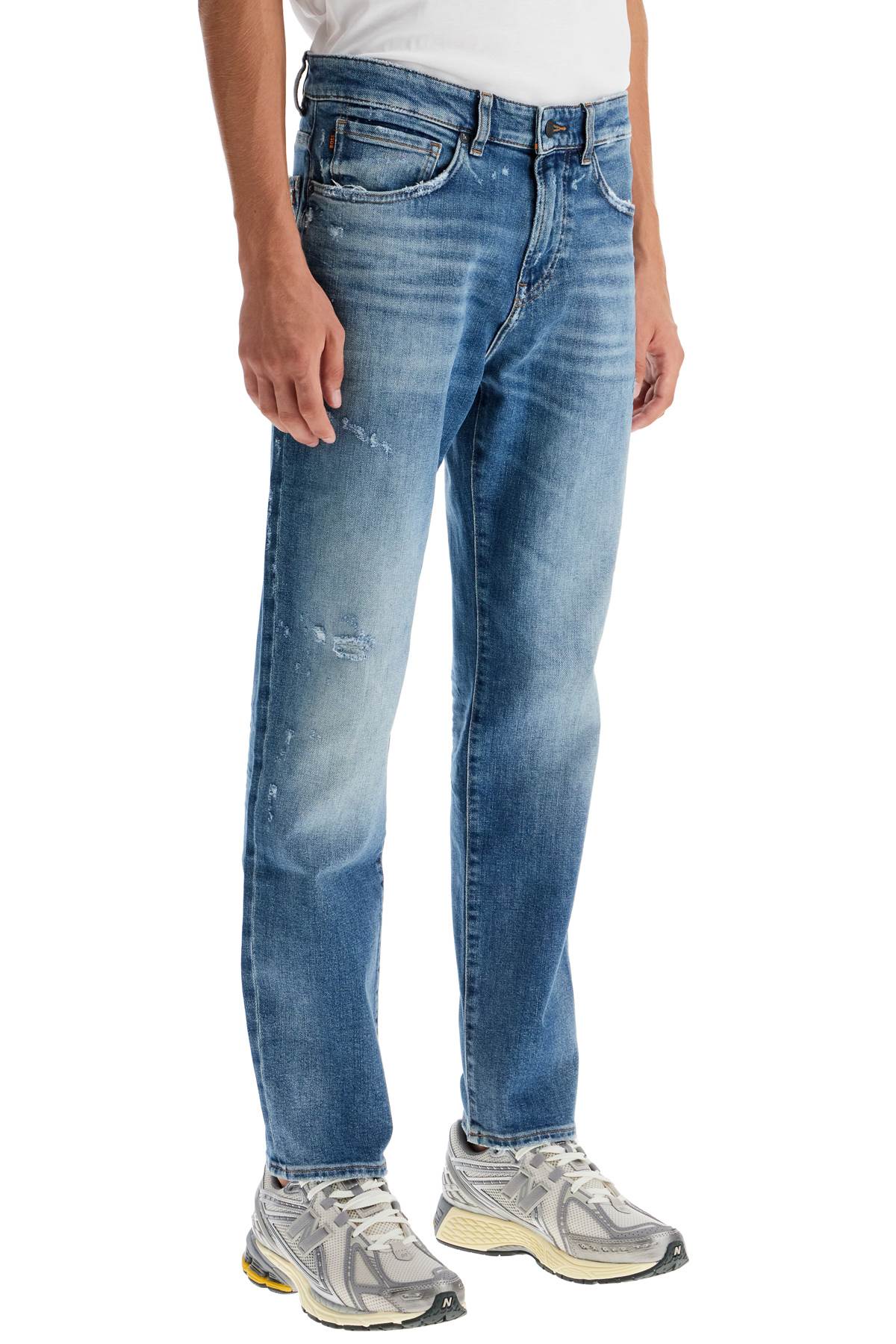 Shop Hugo Boss Regular Fit Re.maine Jeans In Blue