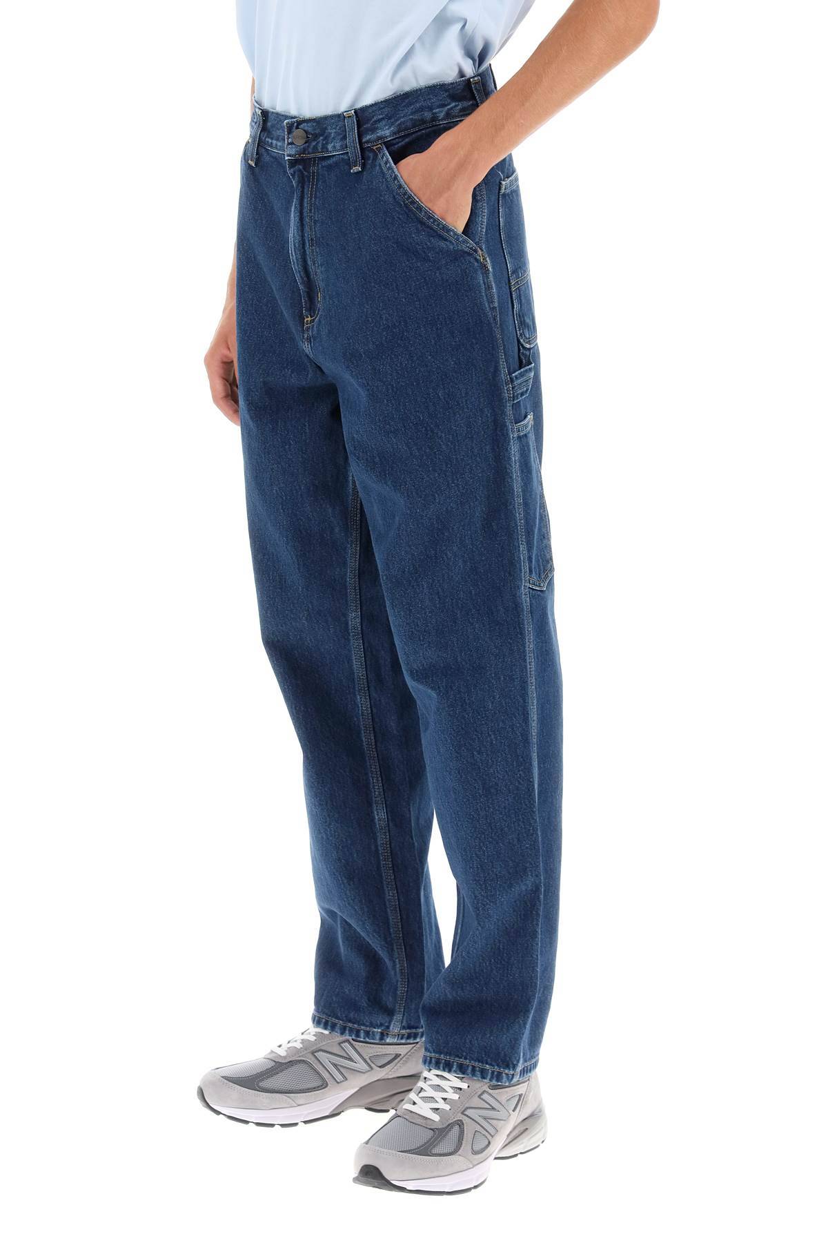 Shop Carhartt 'smith' Cargo Jeans In Blue