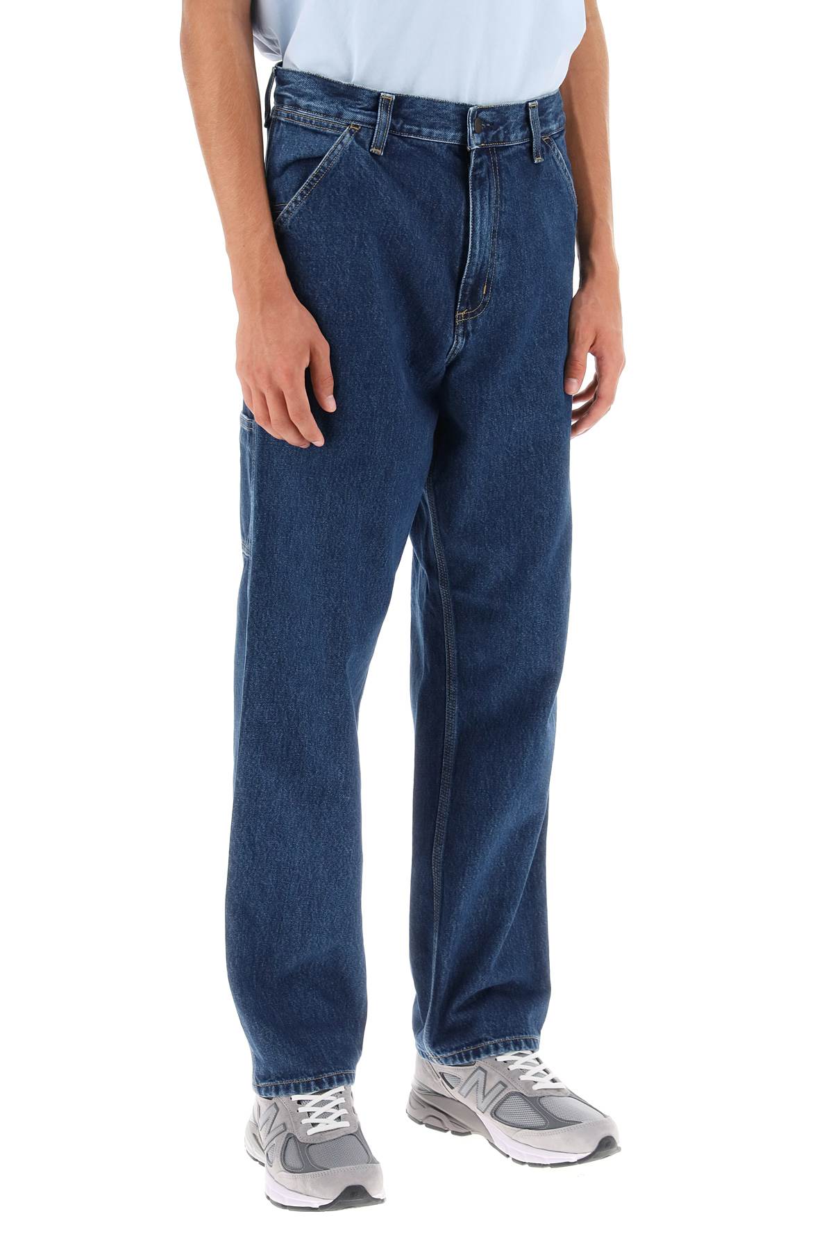 Shop Carhartt 'smith' Cargo Jeans In Blue