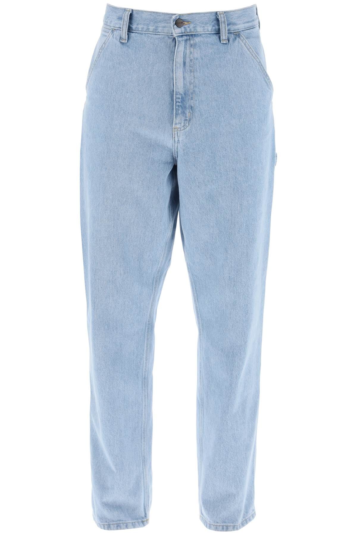 Shop Carhartt Loose Fit Single Knee Jeans In Blue