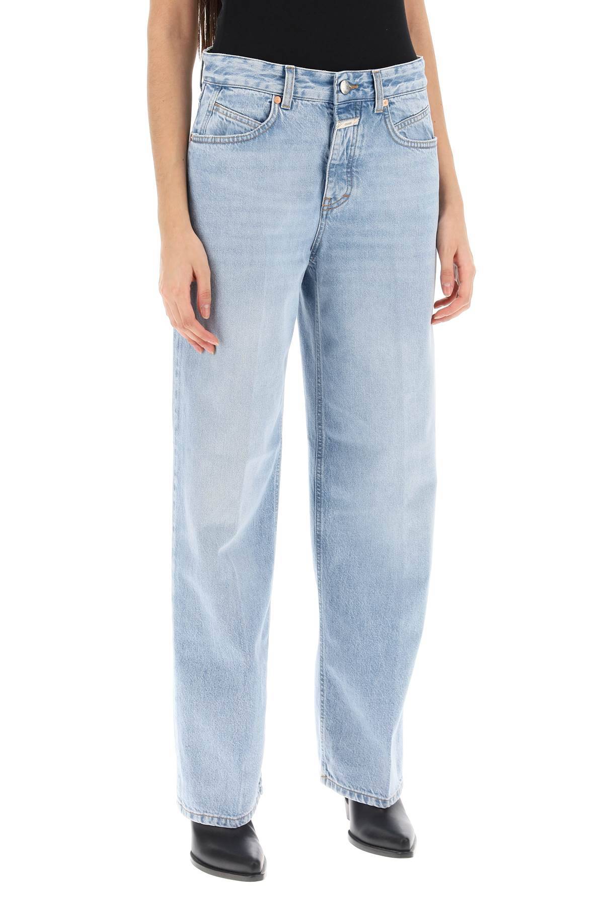 Shop Closed Loose Jeans With Tapered Cut In Light Blue
