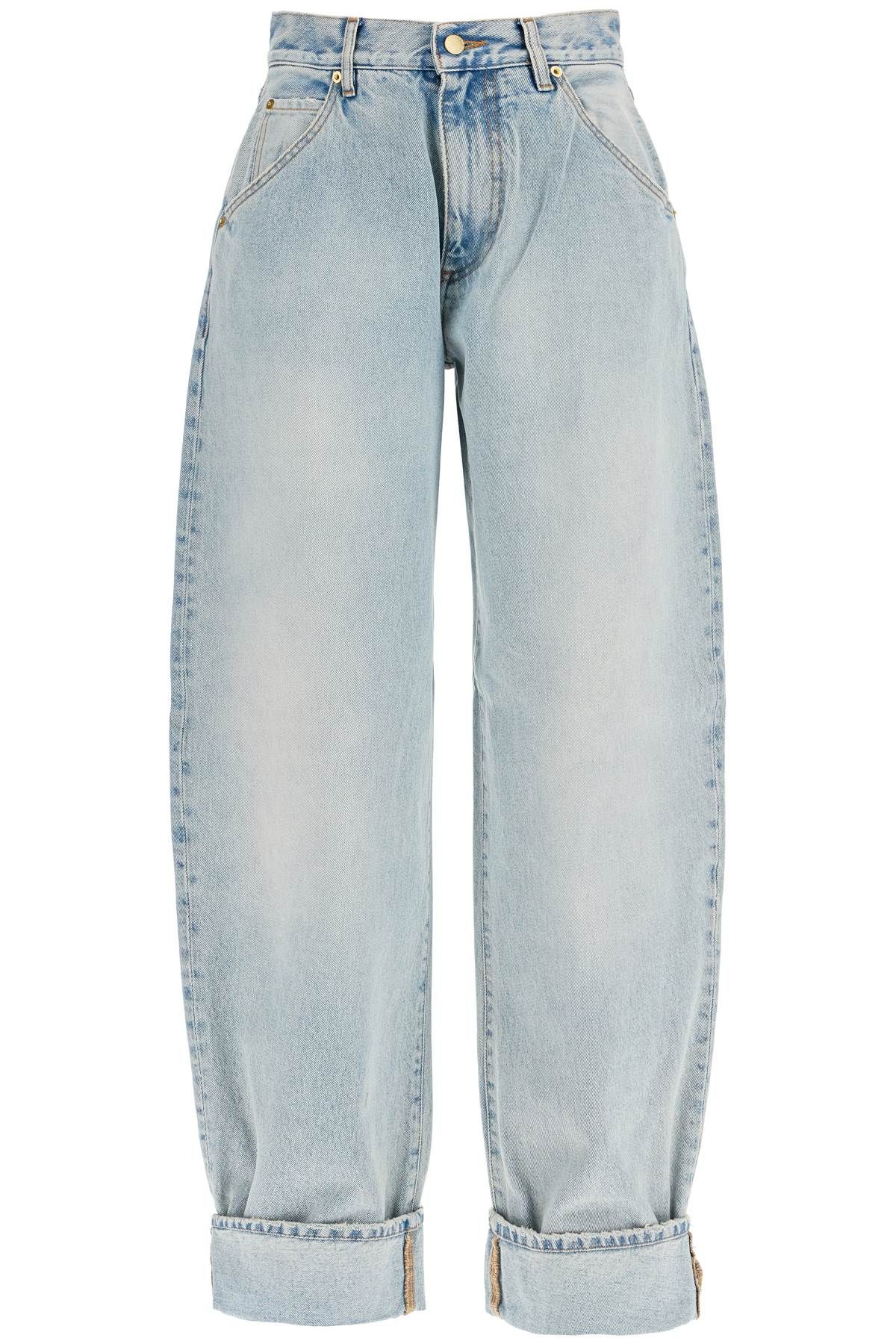 Shop Darkpark Khris Barrel Jeans In Blue