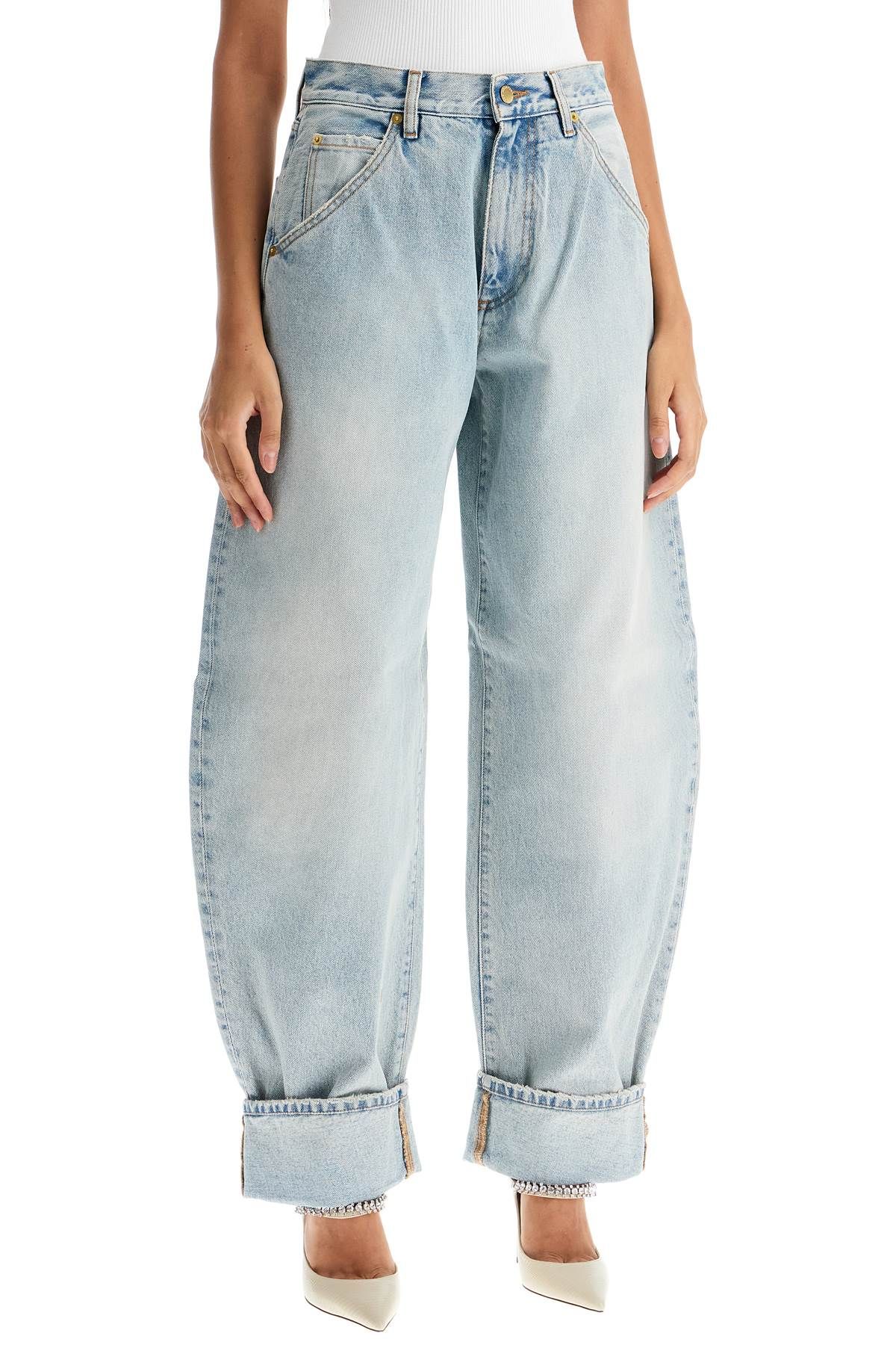 Shop Darkpark Khris Barrel Jeans In Blue