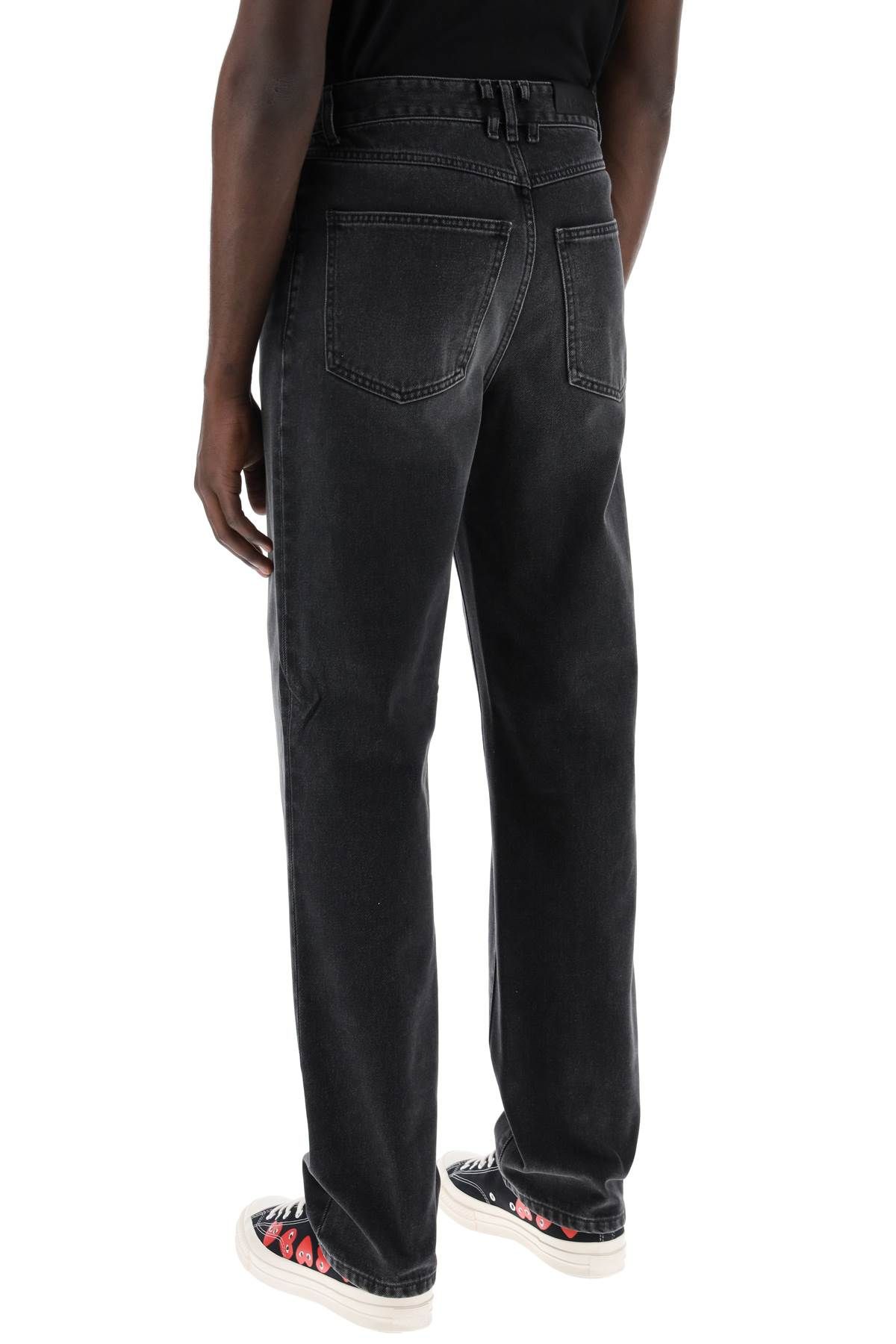 Shop Darkpark "mark Jeans With Carabin In Black