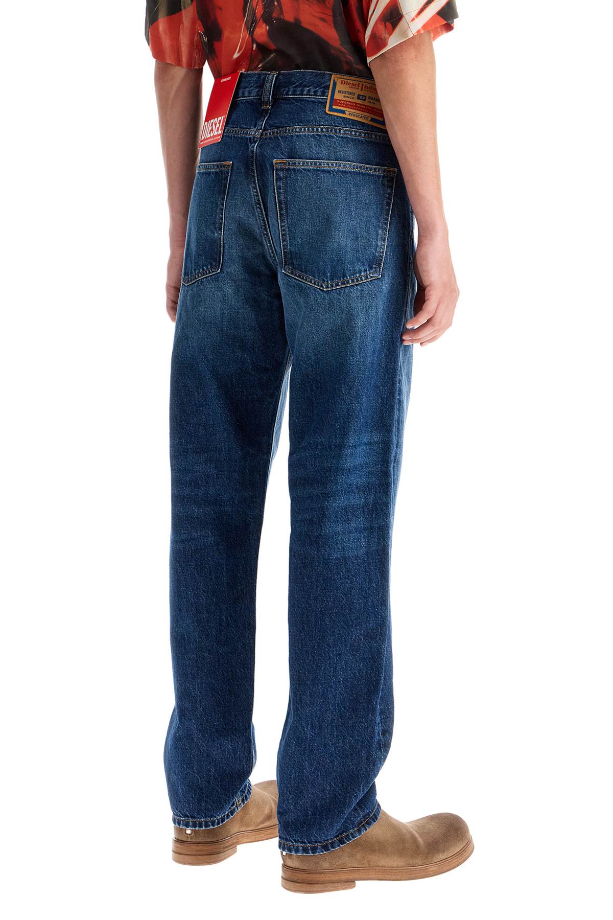 Shop Diesel Straight Leg Jeans 2010 D In Blue