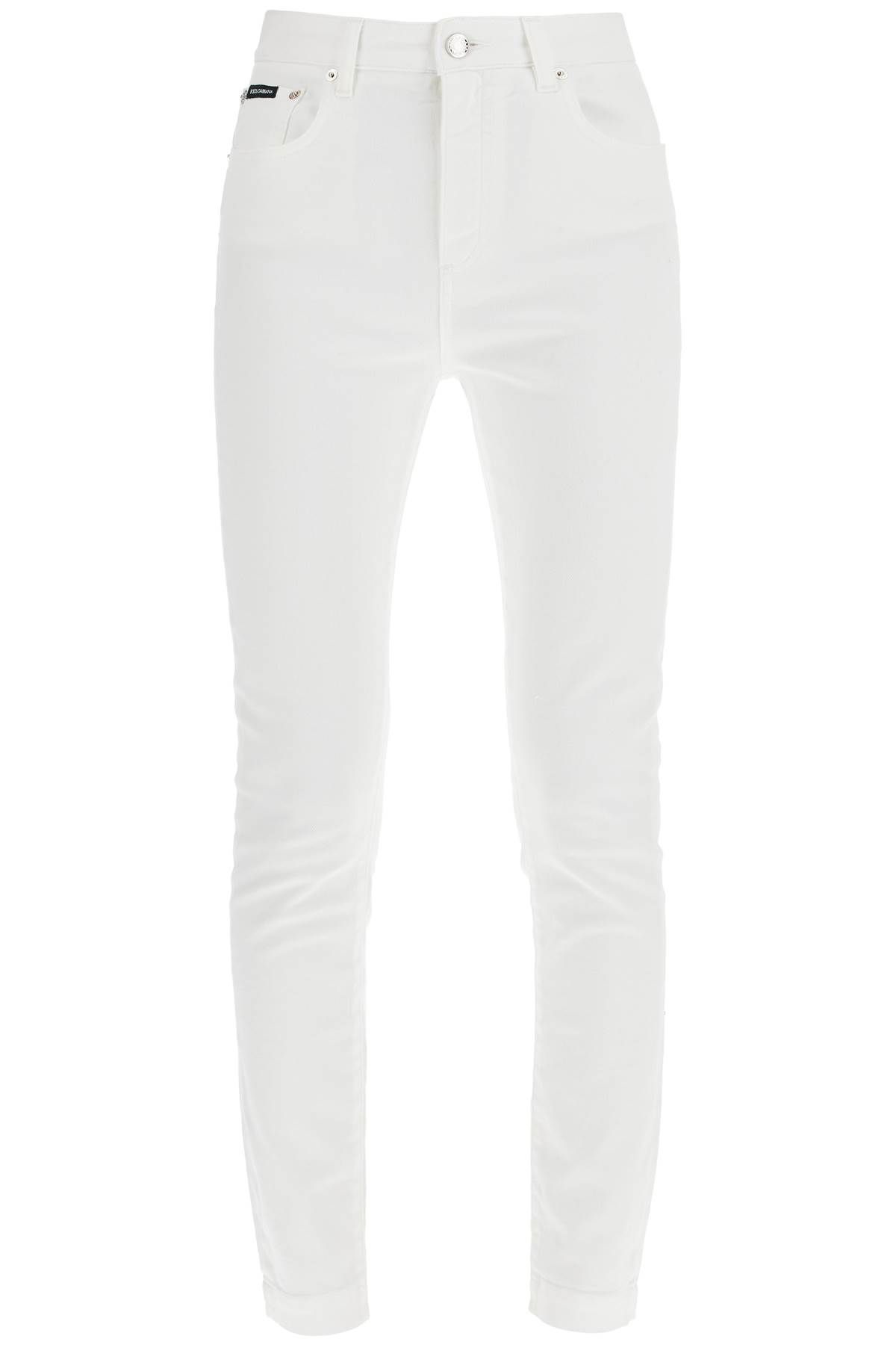 Shop Dolce & Gabbana Stretch Denim Audrey Jeans In Italian Html In White