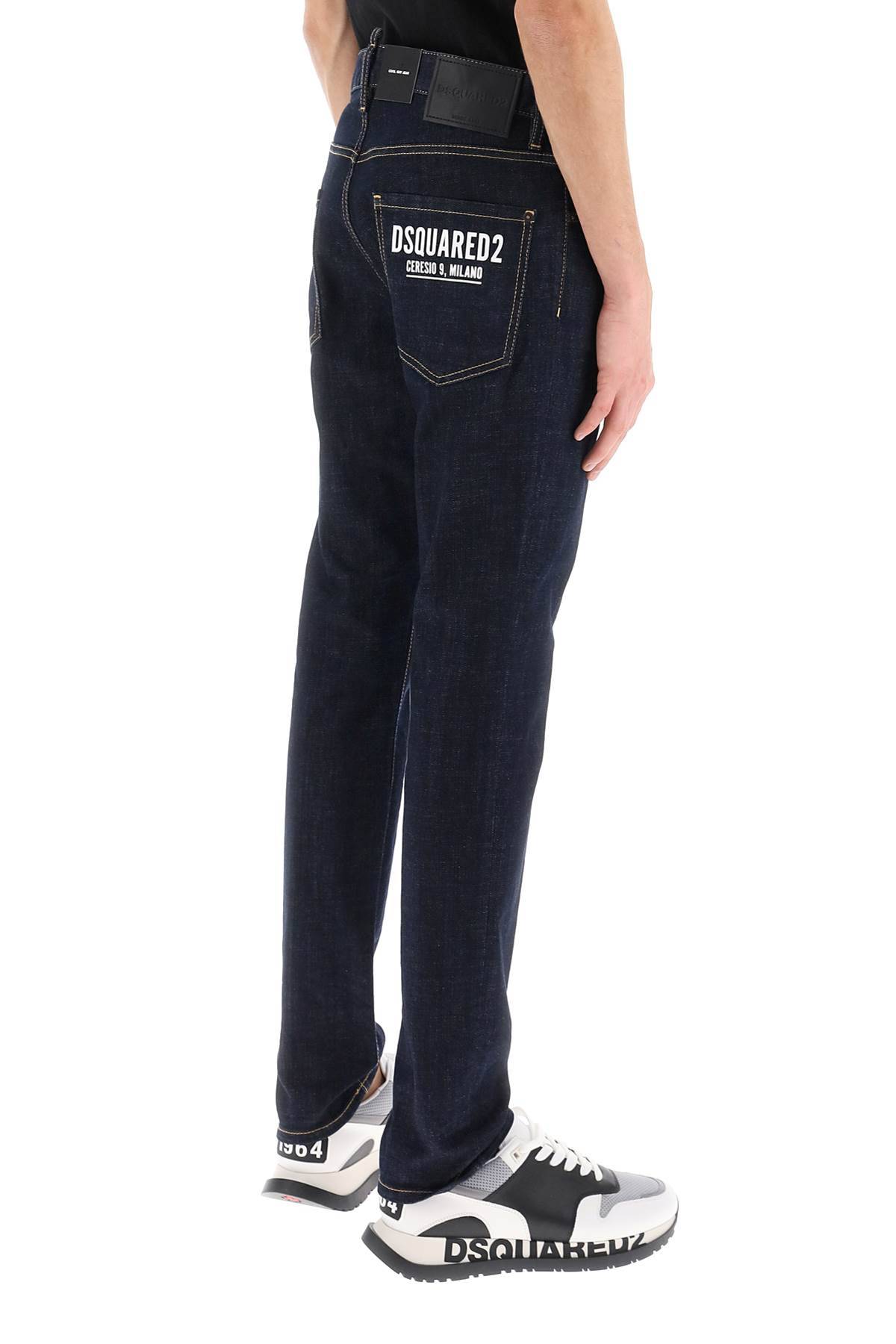 Shop Dsquared2 Cool Guy Jeans In Dark Rinse Wash In Blue