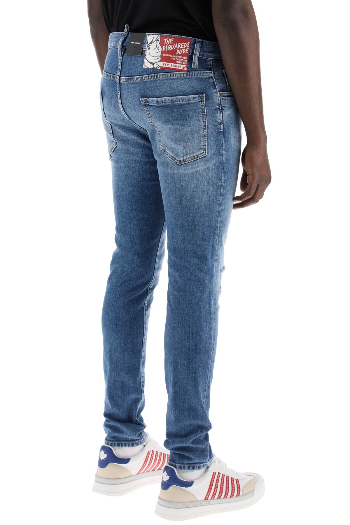 Shop Dsquared2 "medium Preppy Wash Cool Guy Jeans For In Blue