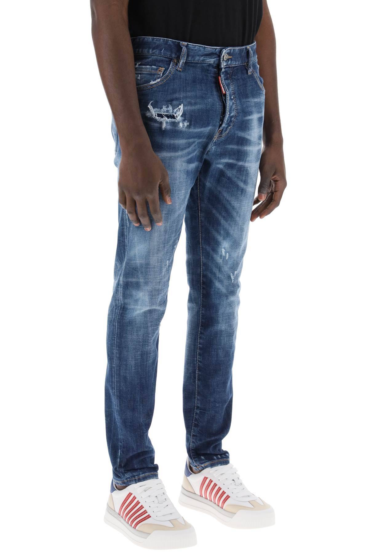 Shop Dsquared2 "dark 70's Wash Cool Guy Jeans In Blue
