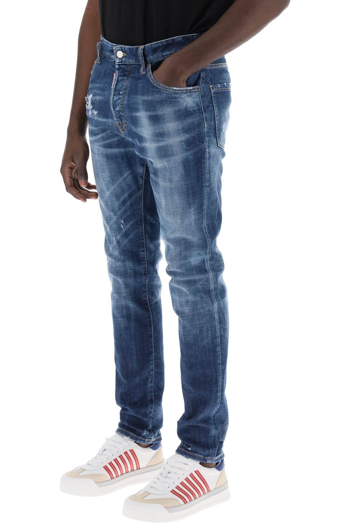 Shop Dsquared2 "dark 70's Wash Cool Guy Jeans In Blue