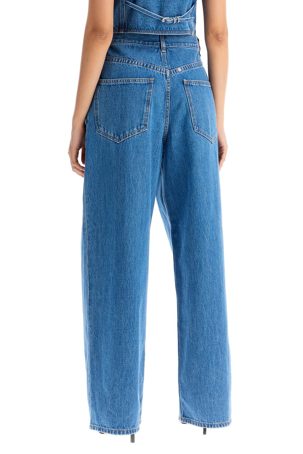 Shop Givenchy Double Pleated Jeans With A In Blue