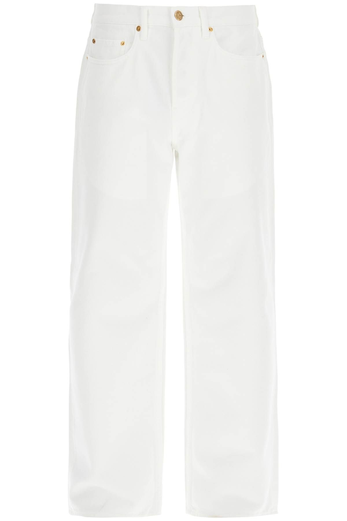 Shop Golden Goose Stonewashed Treated Jeans In White