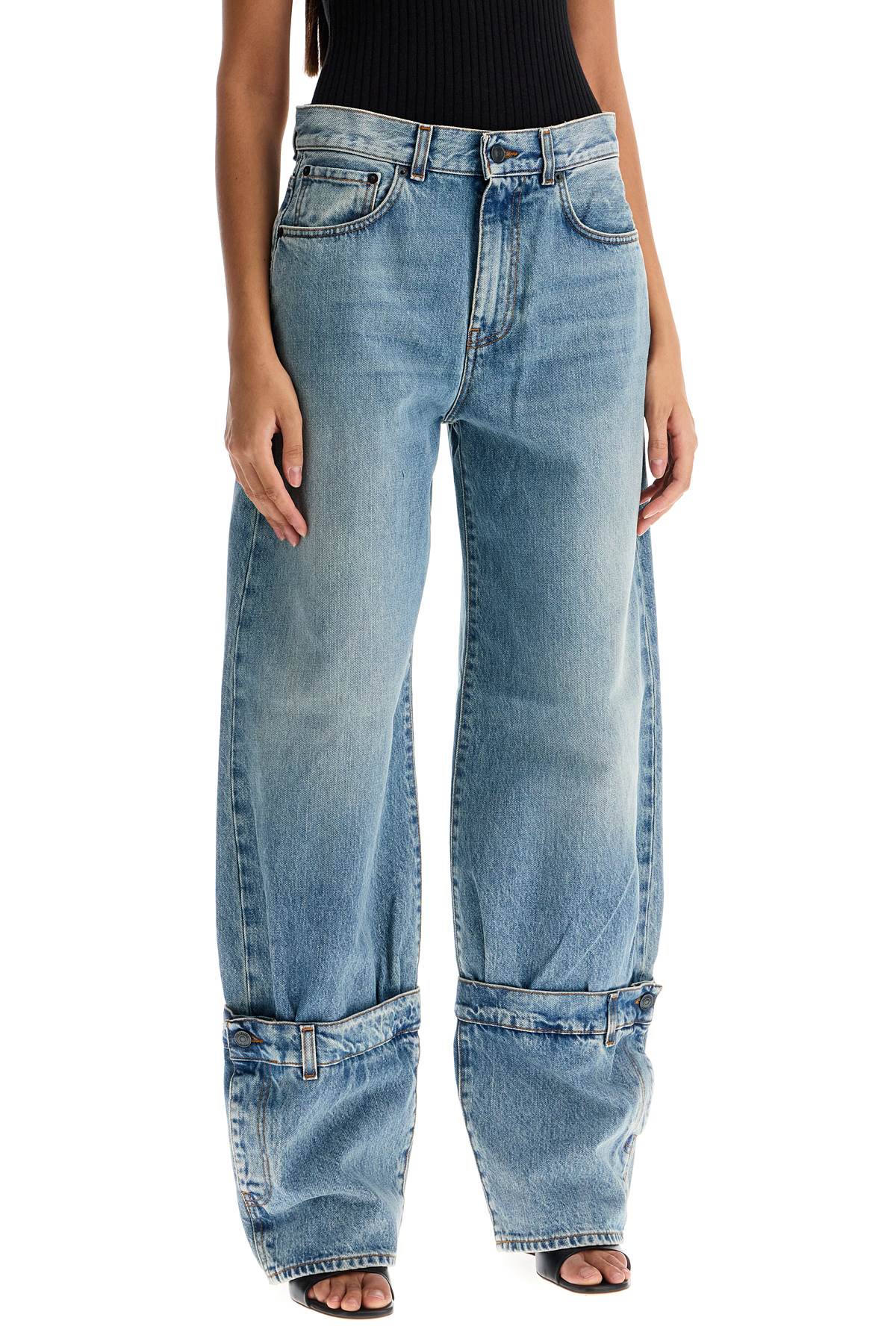 Shop Haikure 'wide-legged Hurley Jeans For In Light Blue