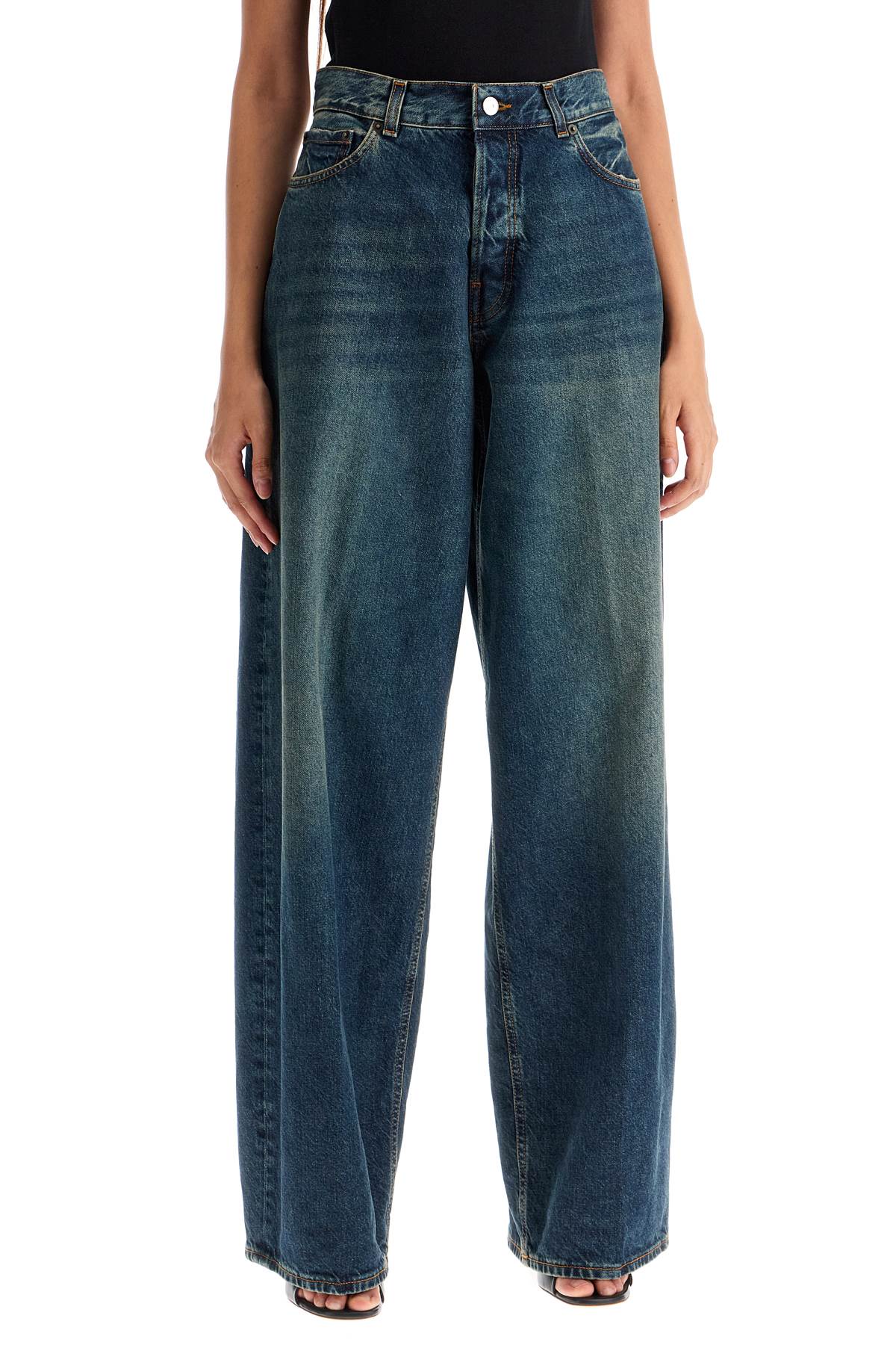 Shop Haikure Wide Leg Bethany Jeans For A In Blue