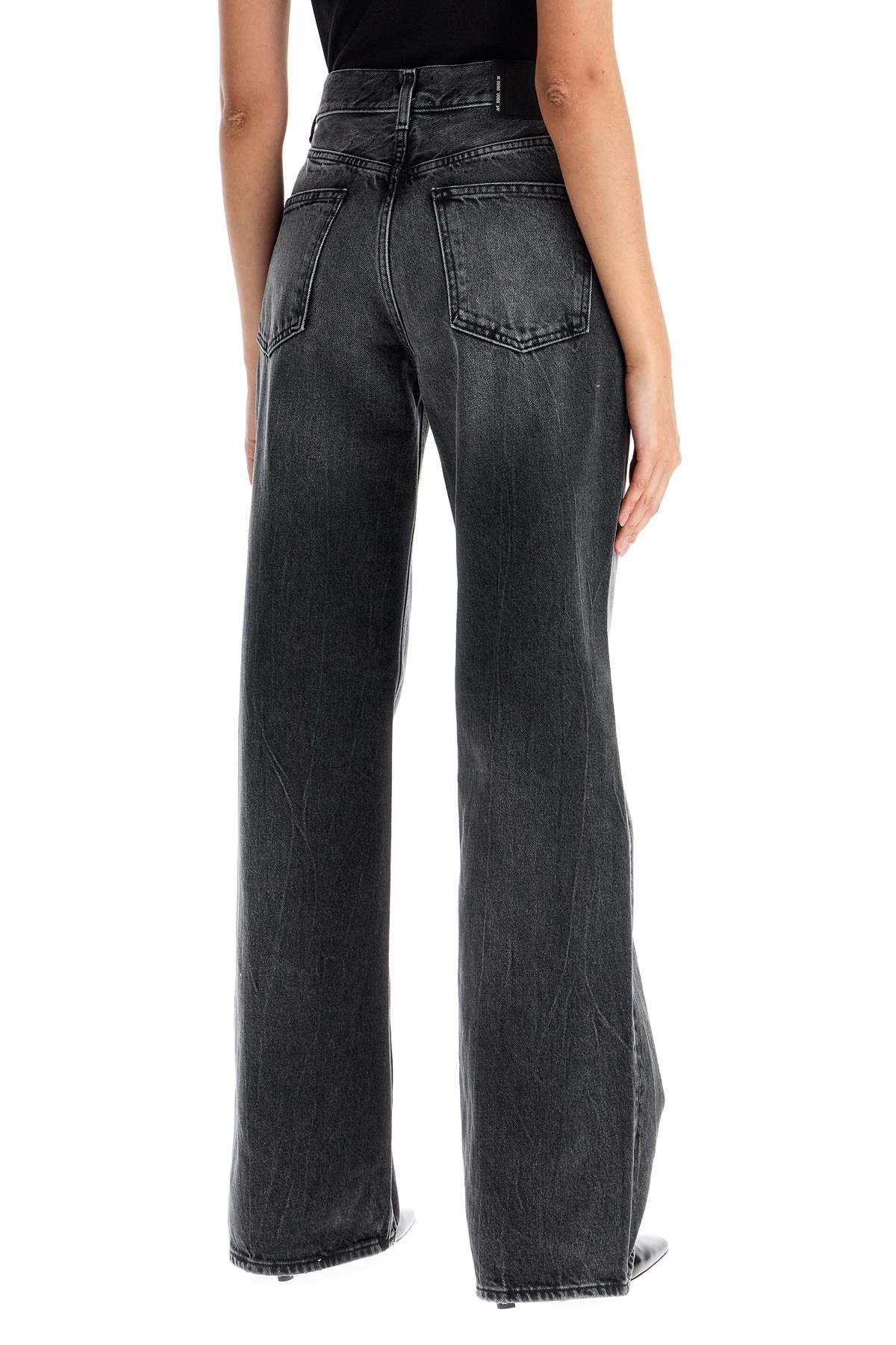 Shop Haikure "korean Straight-cut Jeans In Grey