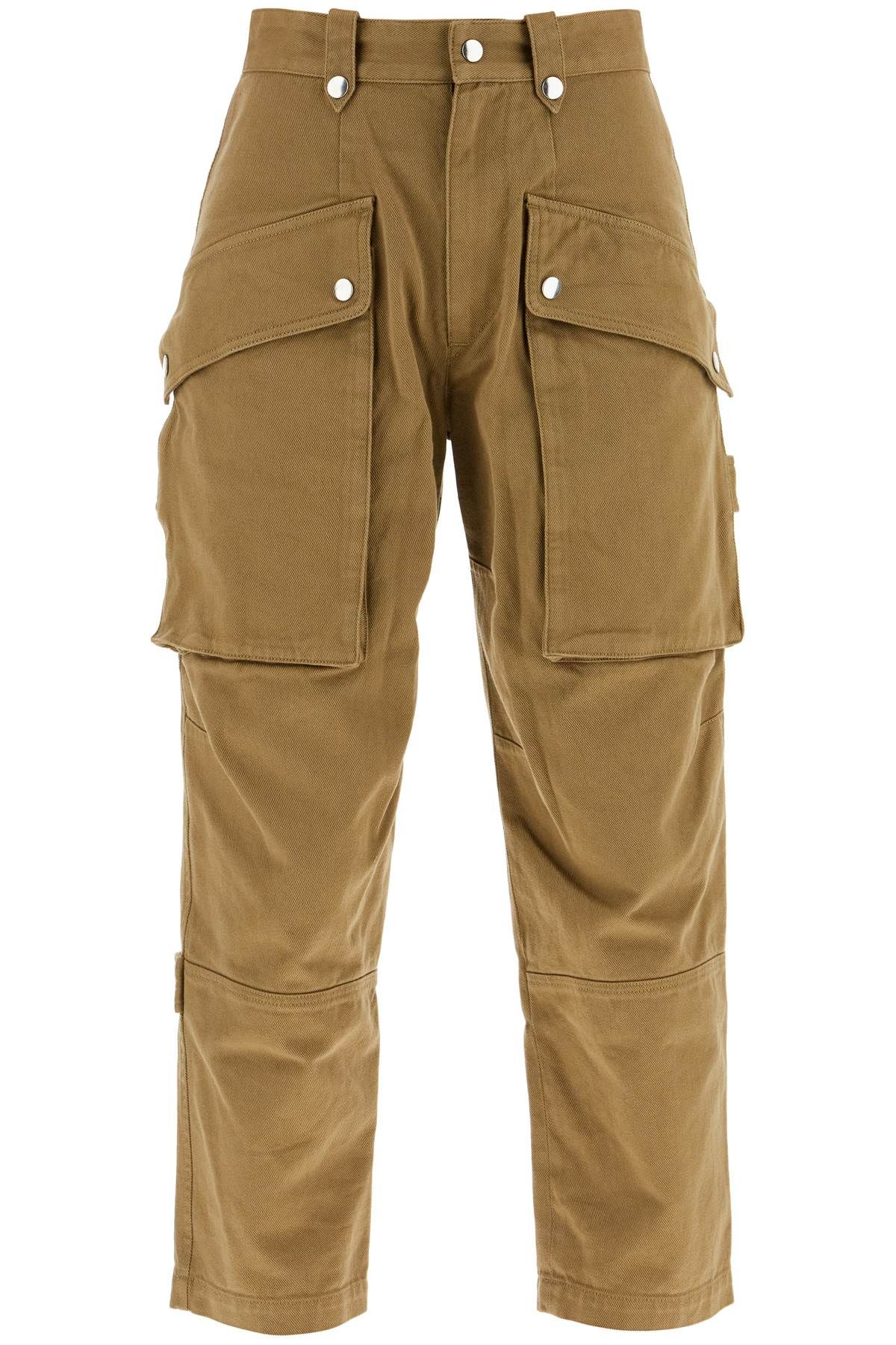 Shop Isabel Marant Étoile Cargo Jannick Jeans In Khaki