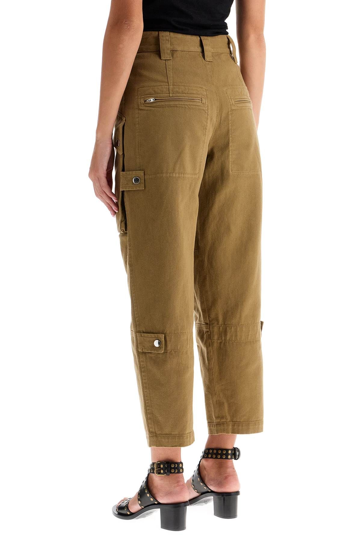 Shop Isabel Marant Étoile Cargo Jannick Jeans In Khaki