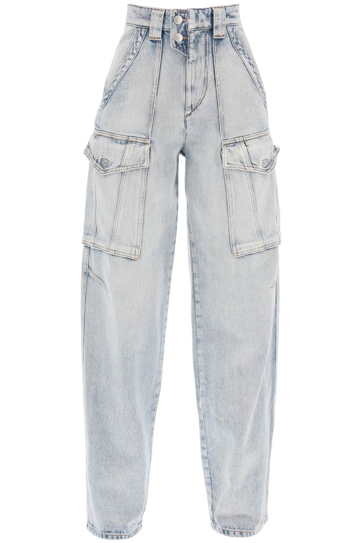 Shop Marant Etoile Cargo Heilani Jeans In Blue