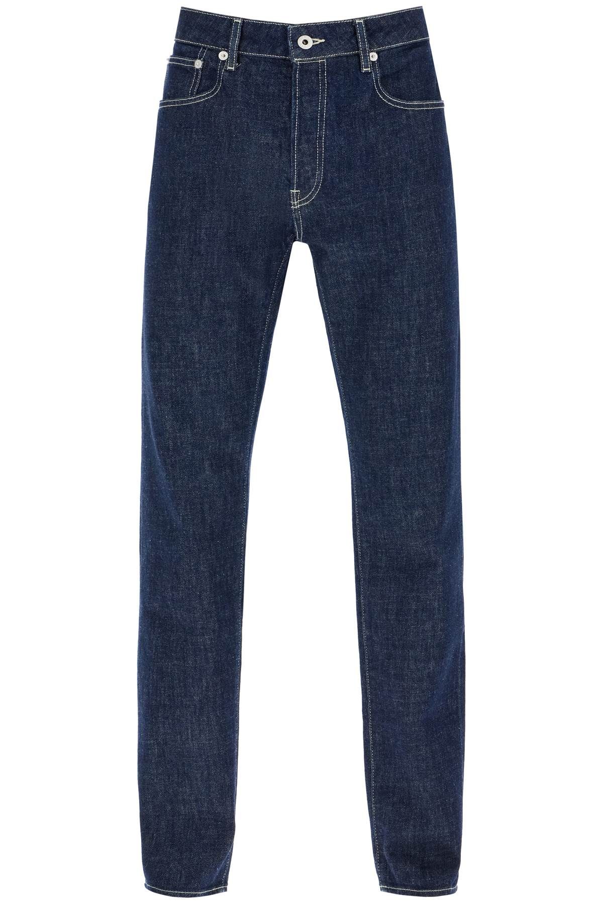 Shop Kenzo Slim Fit Bara Jeans For In Blue