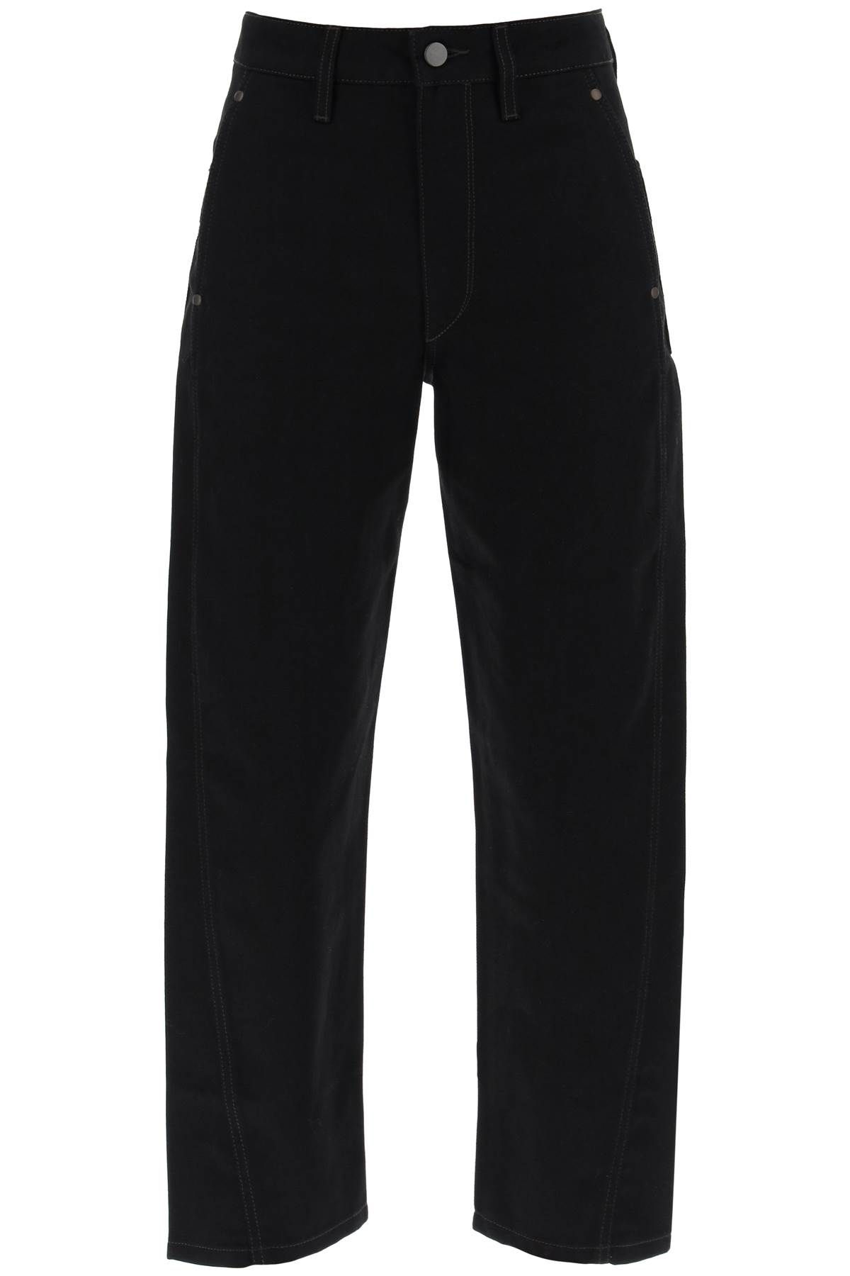 Shop Lemaire Twisted Jeans In Black