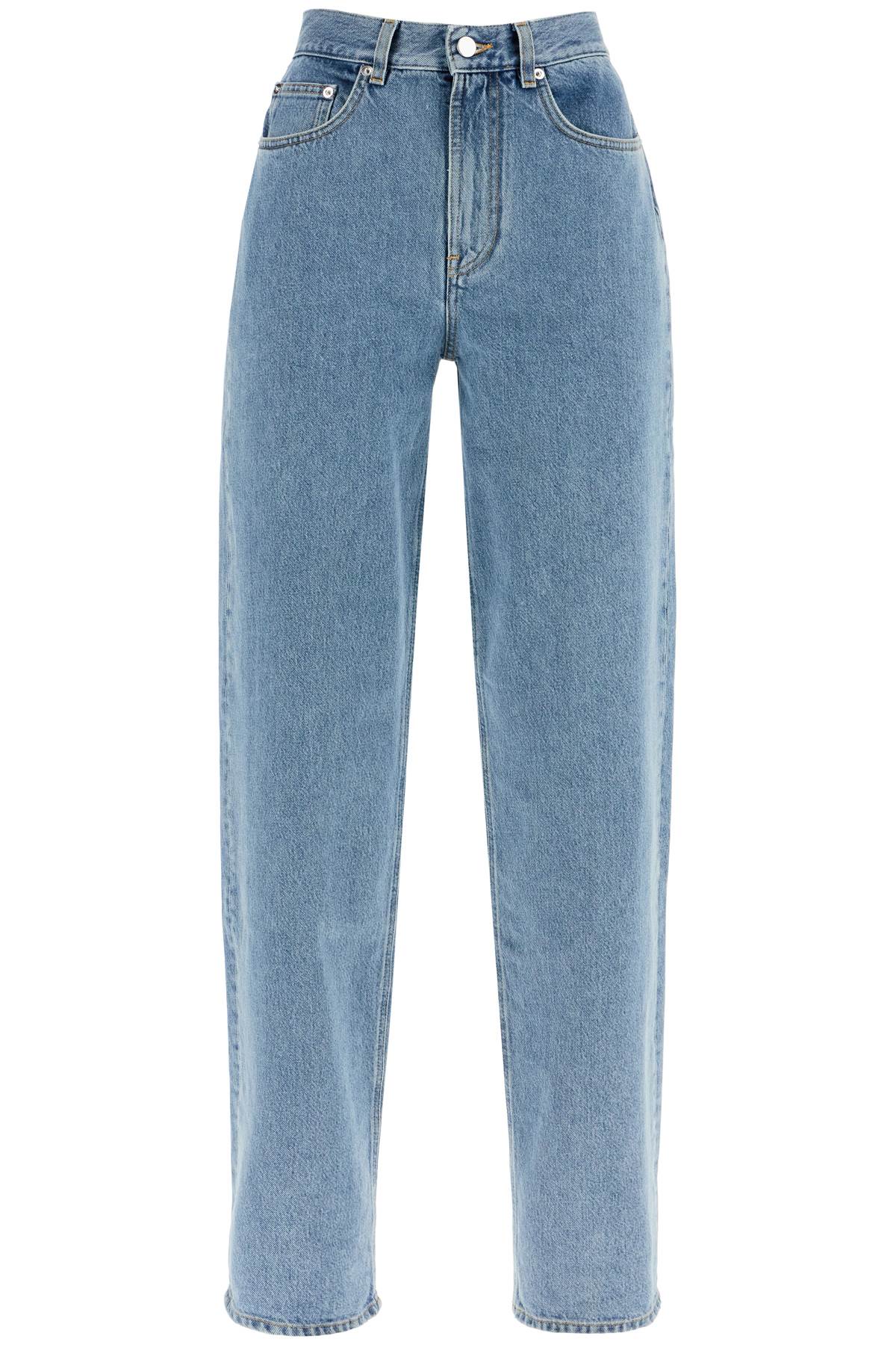 Shop Loulou Studio Organic Cotton Samur Jeans For In Blue