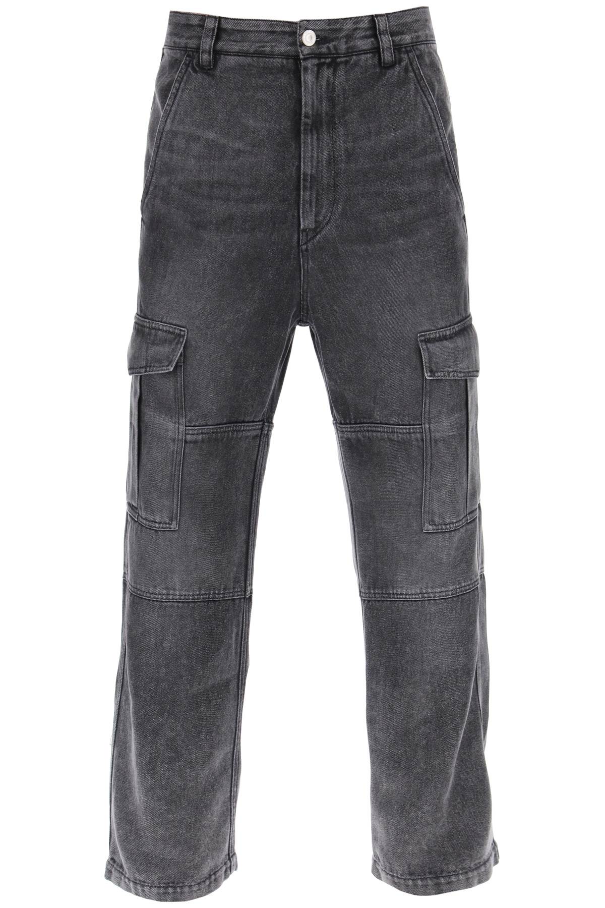 Shop Marant Terence Cargo Jeans In Grey
