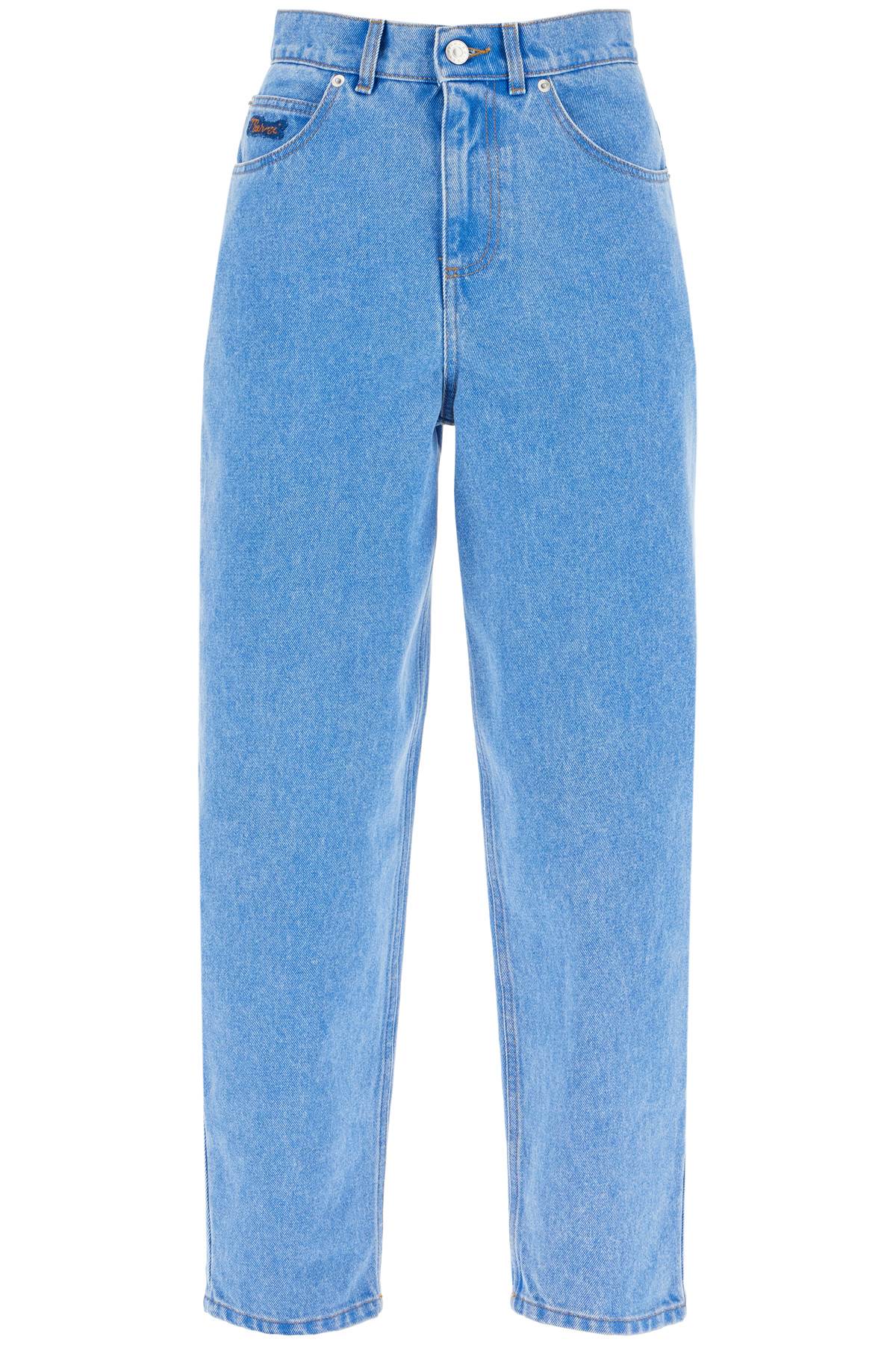 Shop Marni Organic Denim Cropped Jeans In In Blue