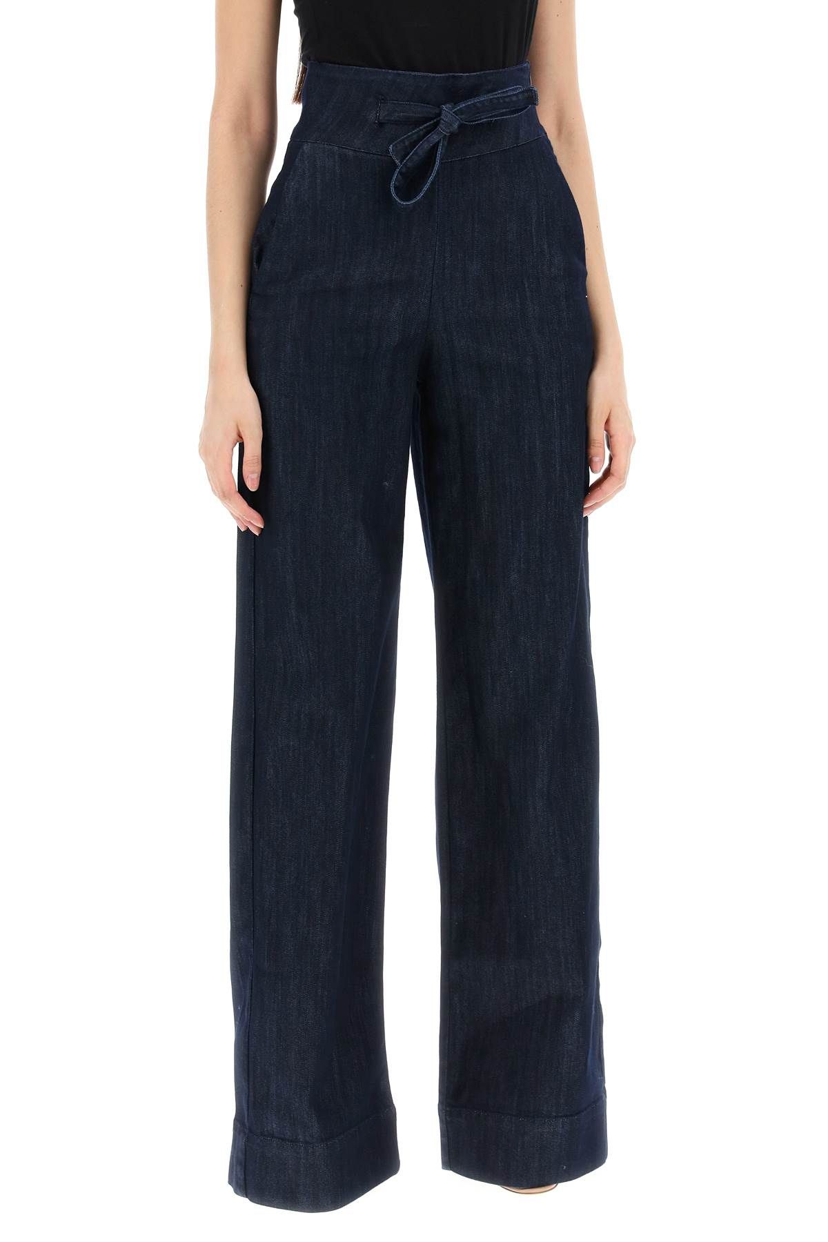 Shop Mvp Wardrobe Tolone Jeans In Blue