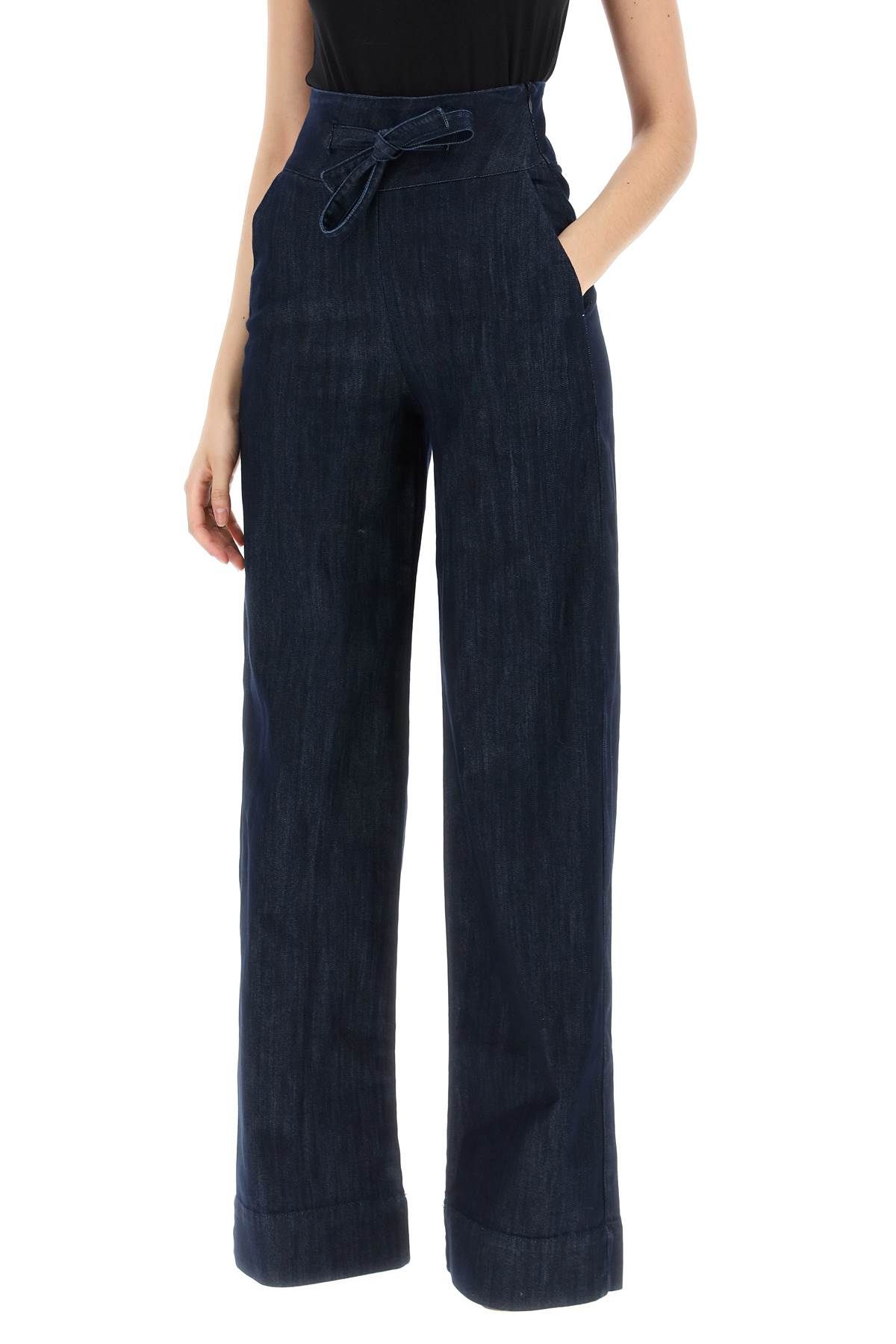 Shop Mvp Wardrobe Tolone Jeans In Blue