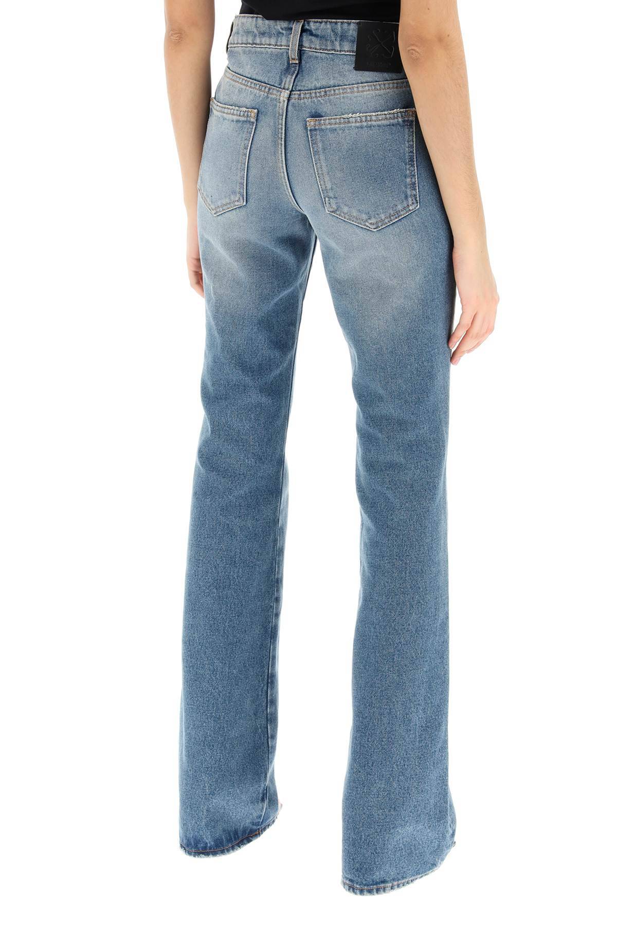 Shop Off-white Bootcut Jeans In Light Blue