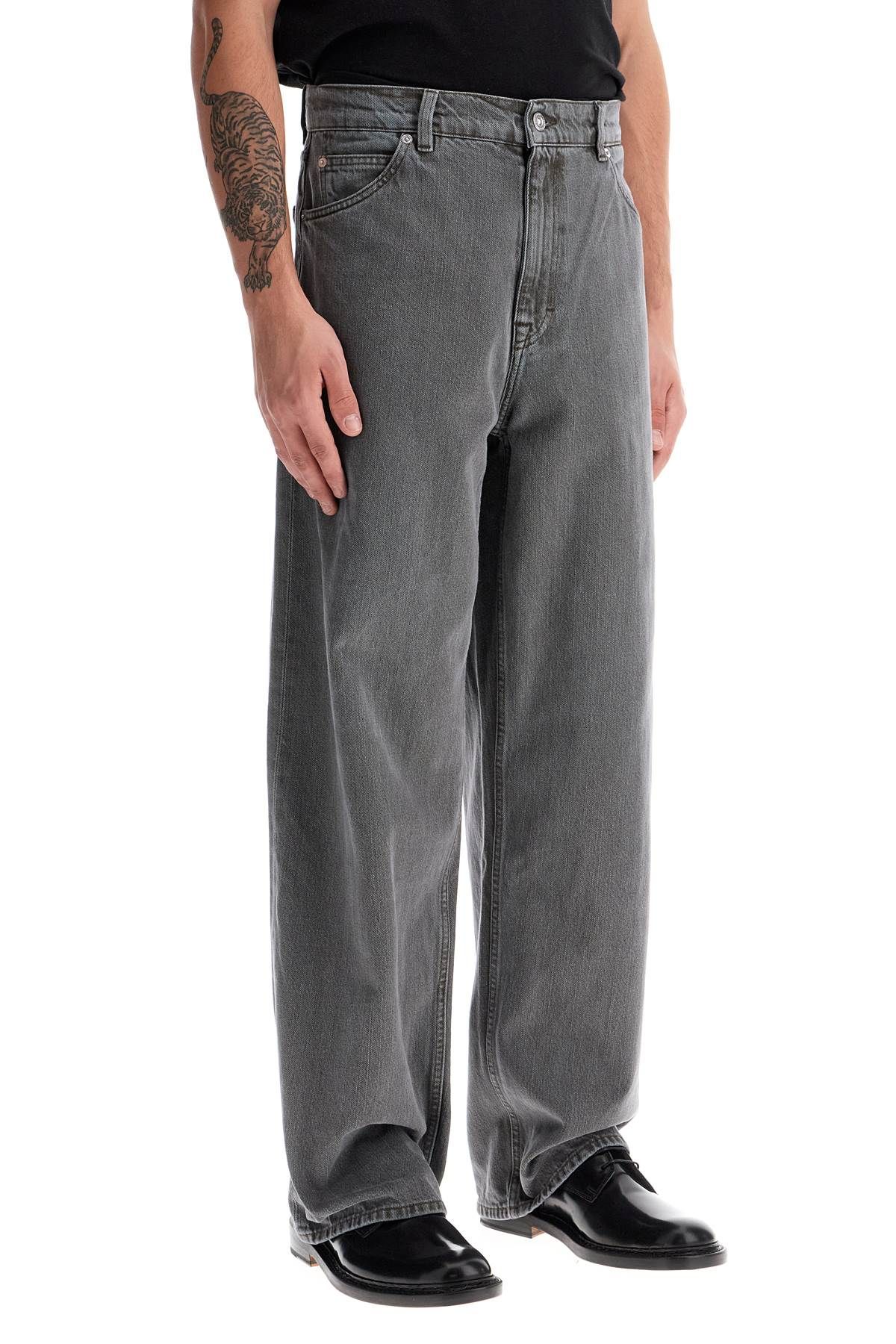 Shop Our Legacy Wide Leg Denim Jeans In Grey