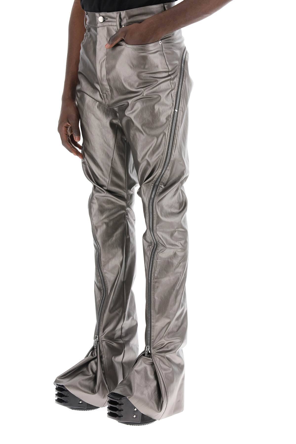 Shop Rick Owens Bolan Banana Jeans For In Grey,metallic