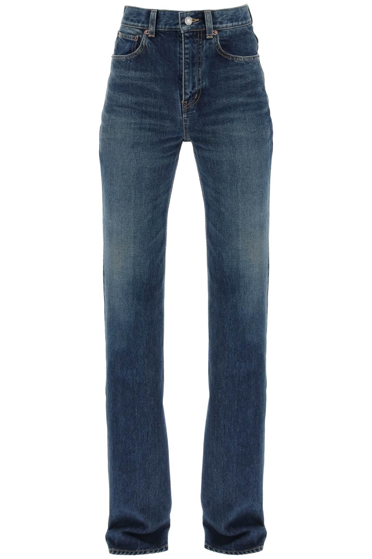 Shop Saint Laurent Wide-legged Clyde Jeans For A Comfortable In Blue