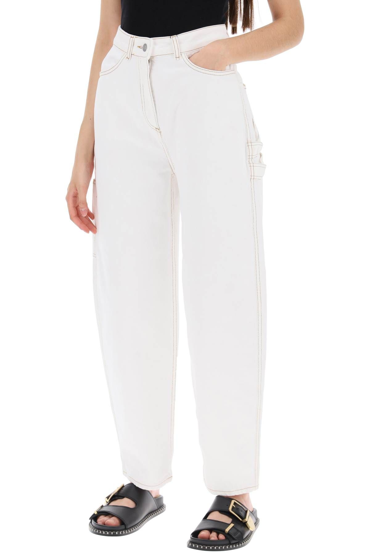 Shop Saks Potts Organic Denim Helle Jeans In In White