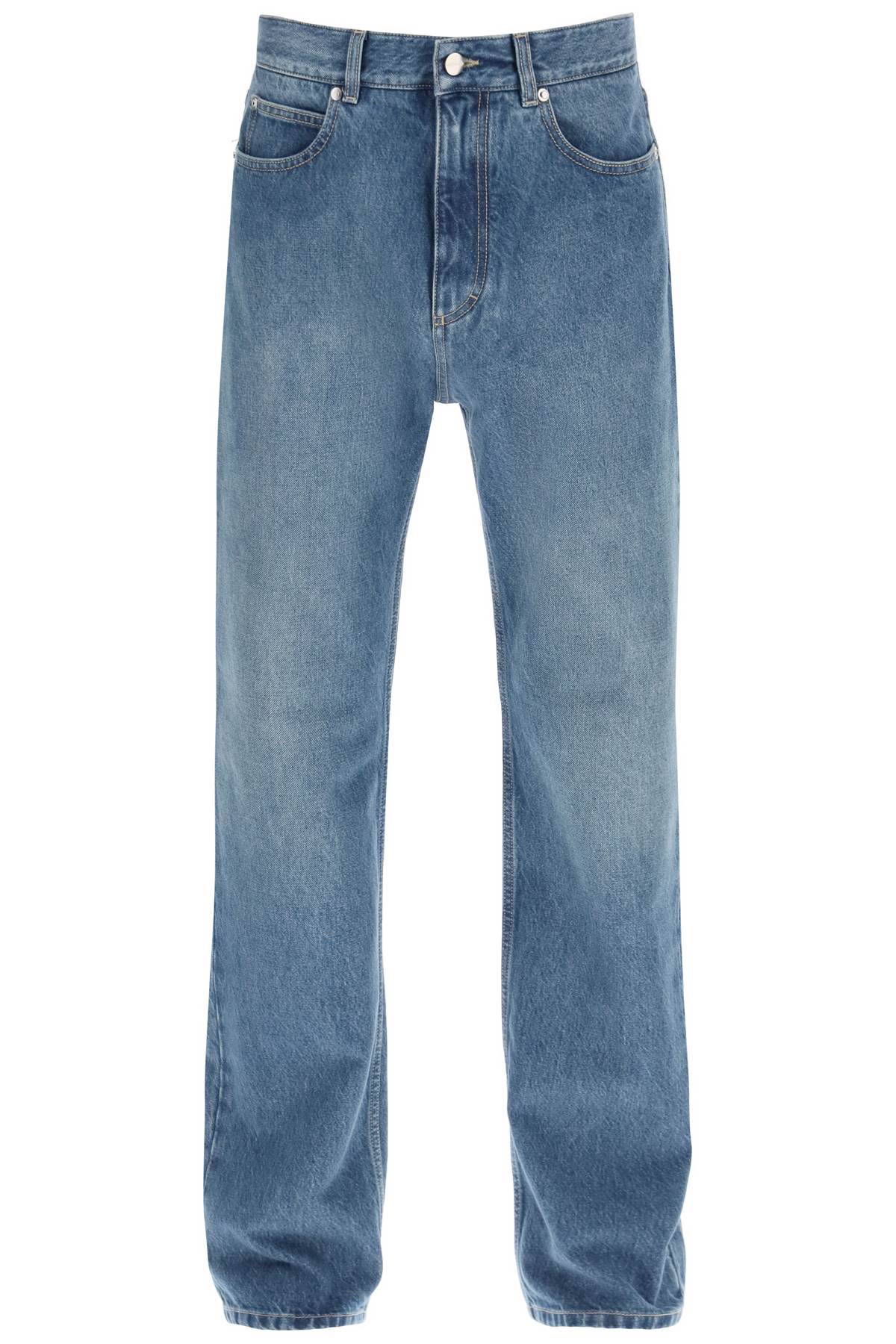 Shop Ferragamo Straight Jeans In Blue