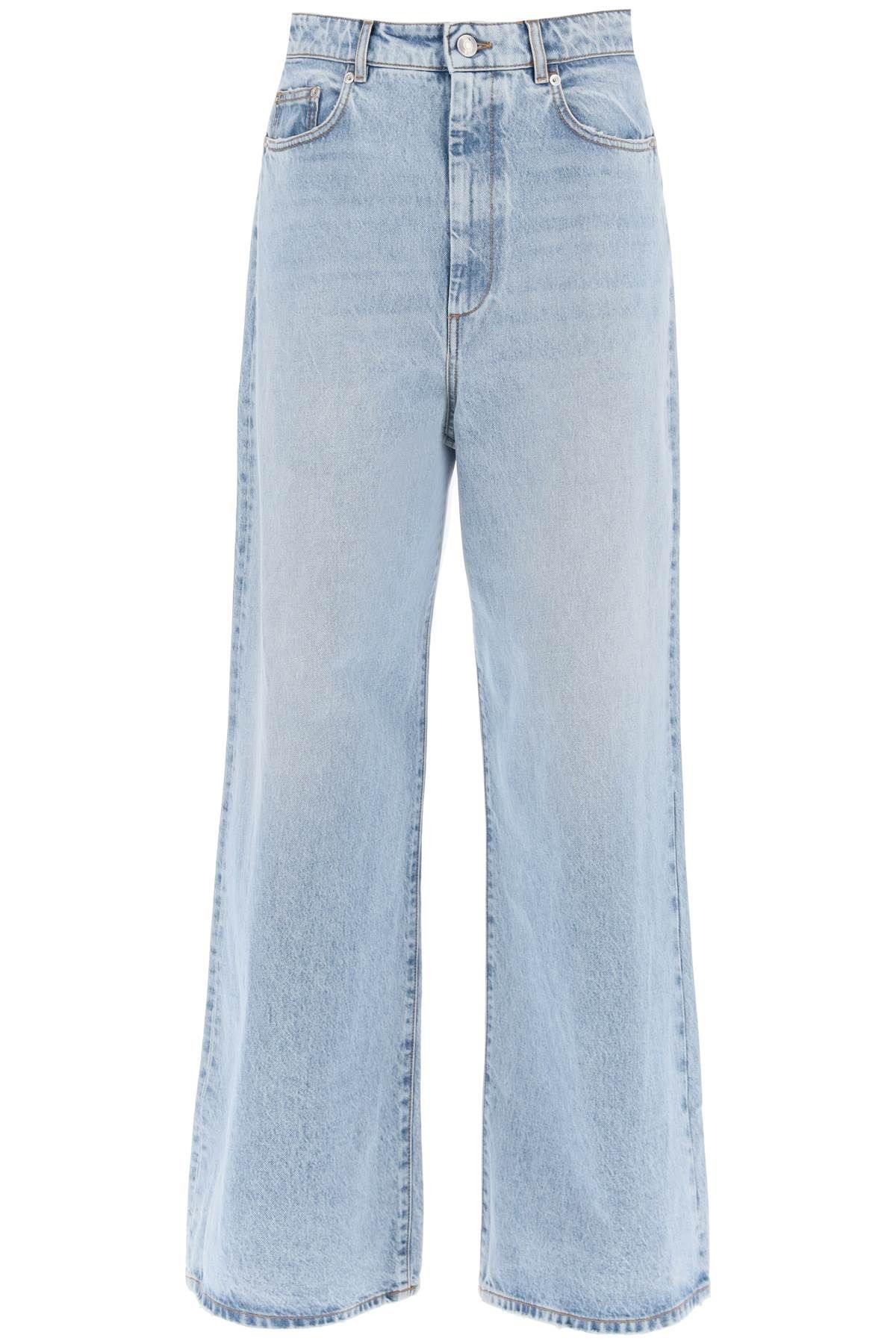 Shop Sportmax Wide-legged Angri Jeans For A In Light Blue