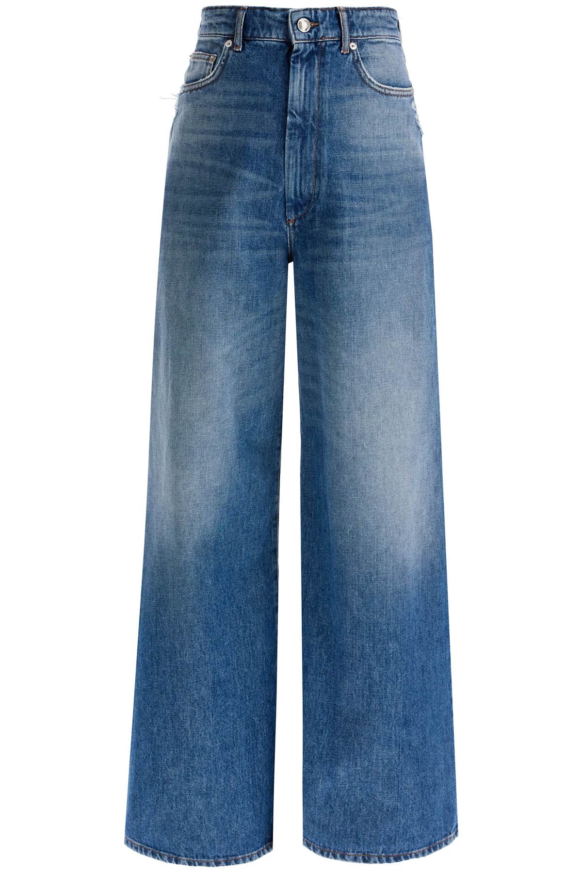 Shop Sportmax Oversized Five-pocket Jeans In Blue