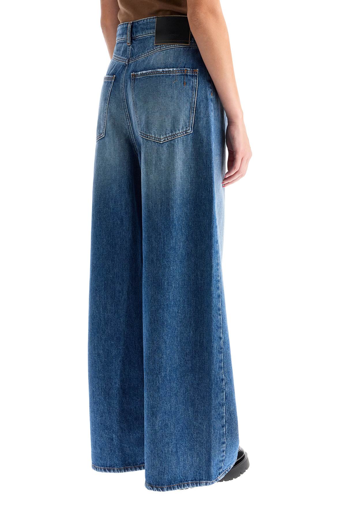 Shop Sportmax Oversized Five-pocket Jeans In Blue