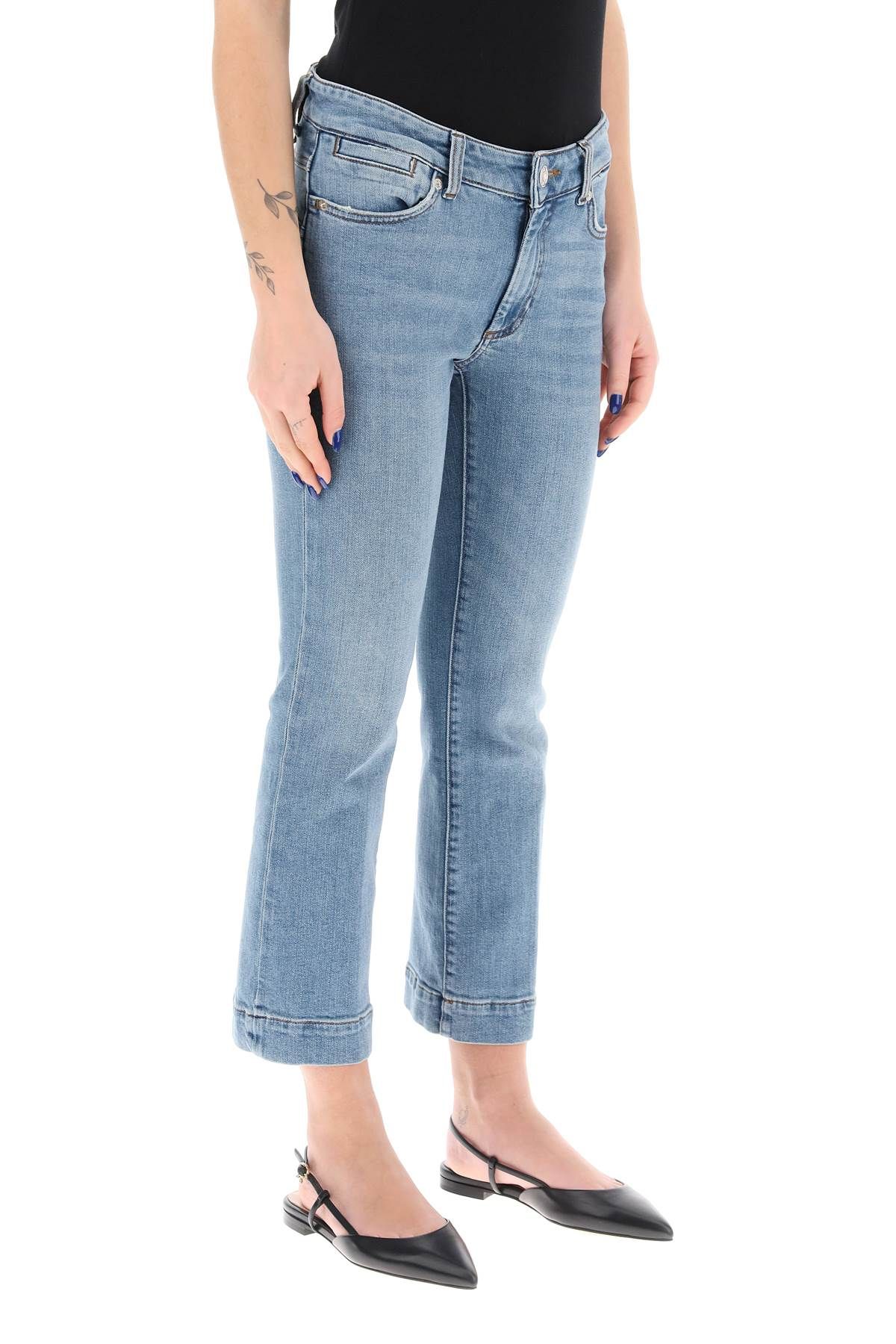 Shop Sportmax Umbria Cropped Jeans In Blue